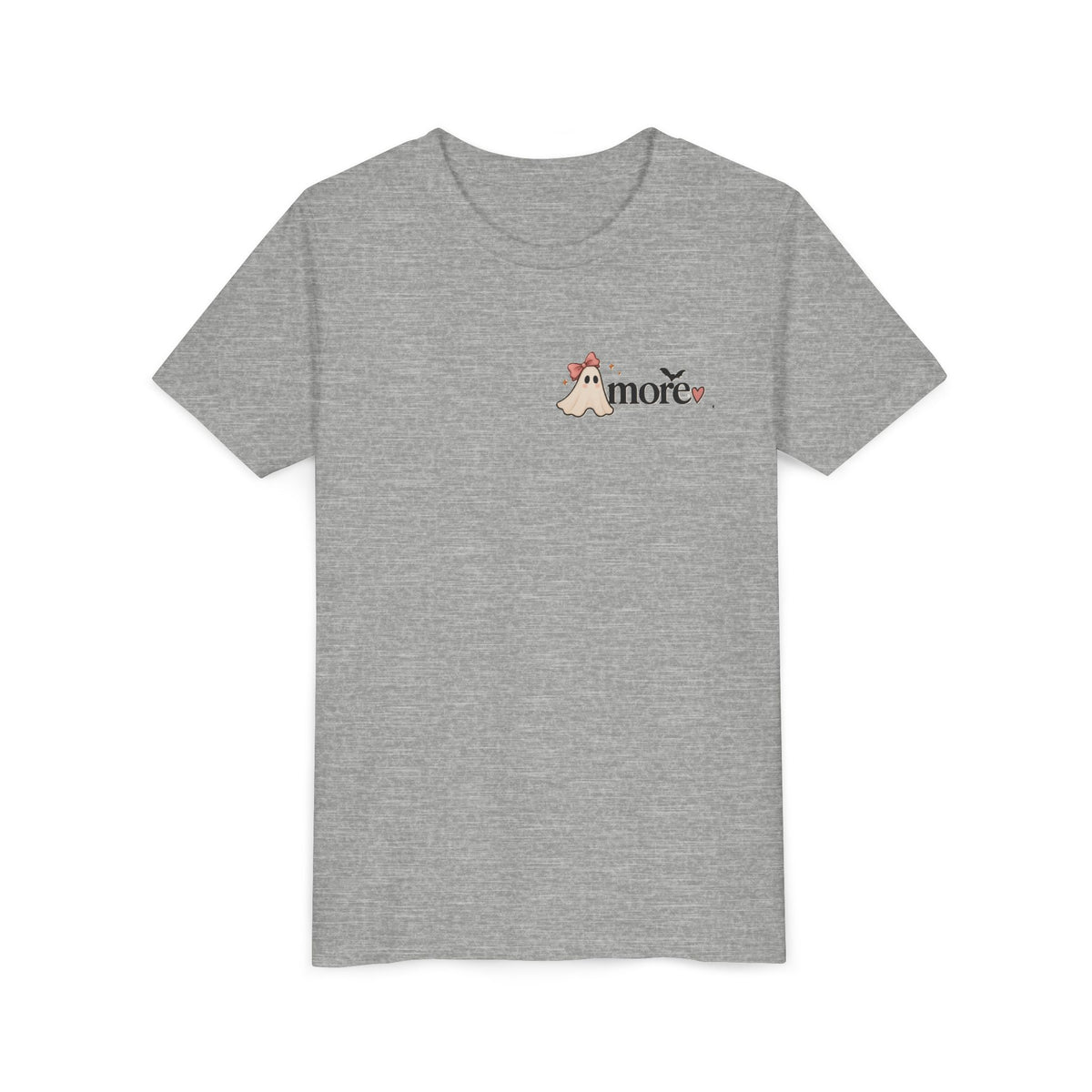 Youth Tee 'Amore' Puppy Ghost Graphic Shirt (Boo-tiful Pup Back)