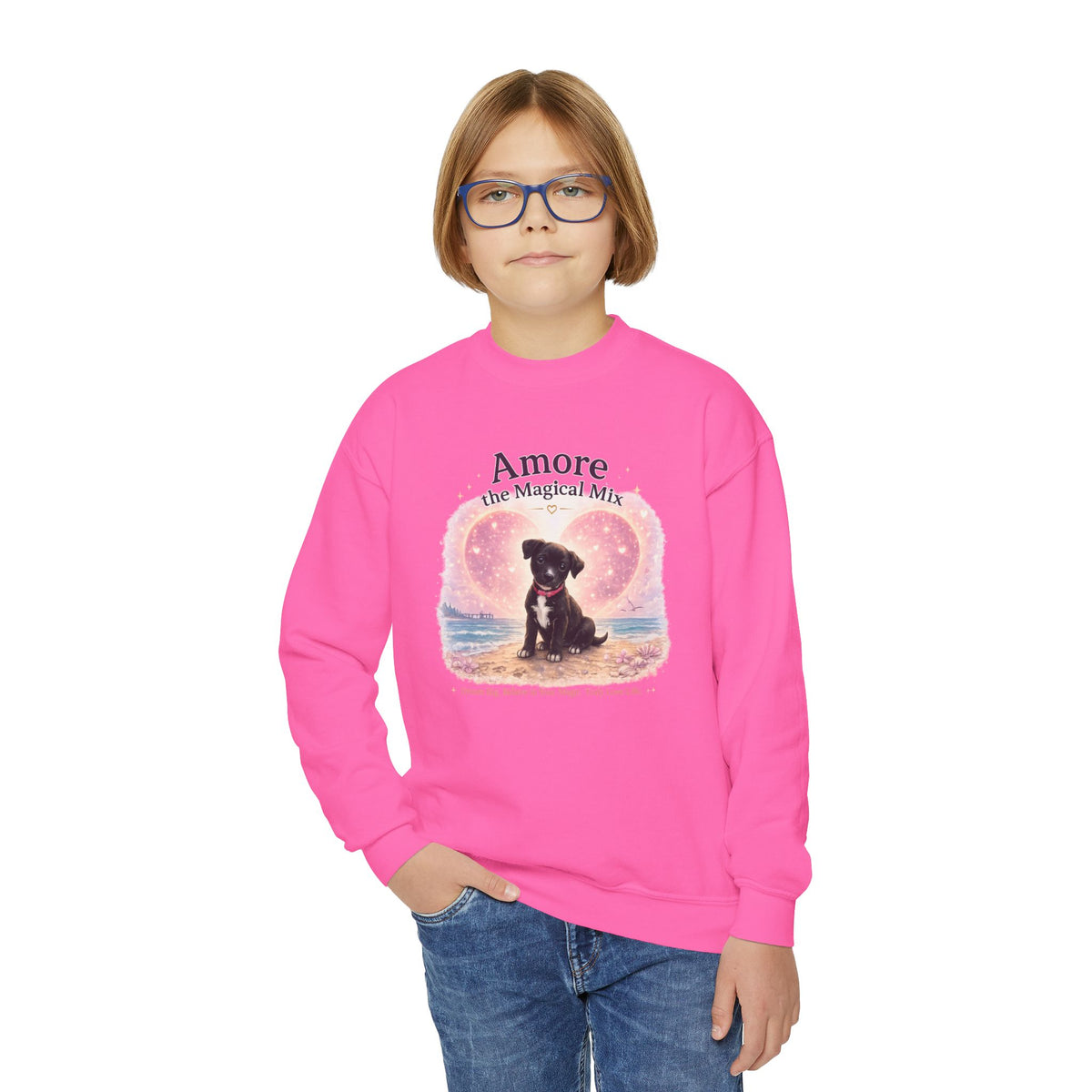 Youth Amore the Magical Mix Crewneck Sweatshirt | Character Logo