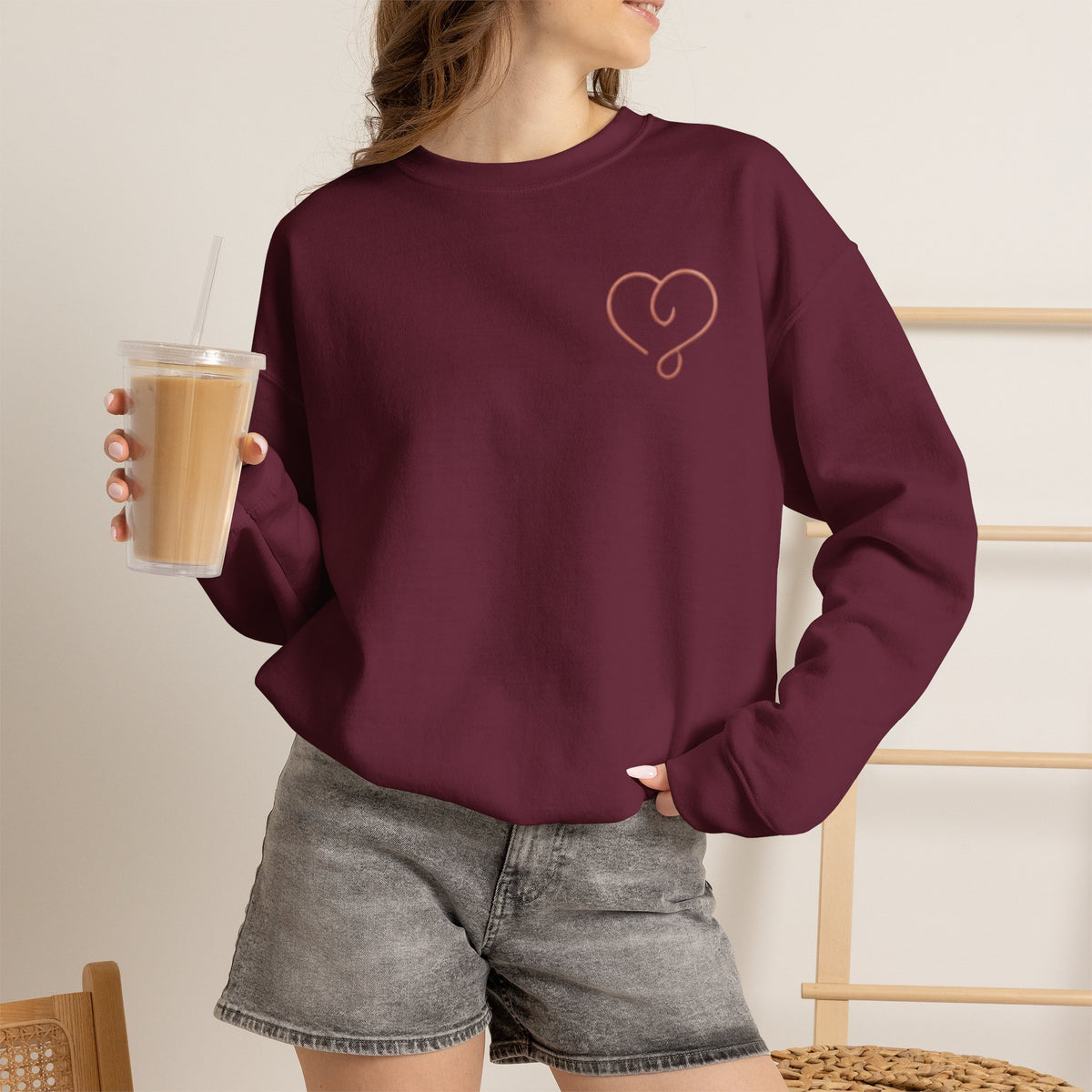 Women's Heart & Amore Valenti & Co. Crewneck Sweatshirt
