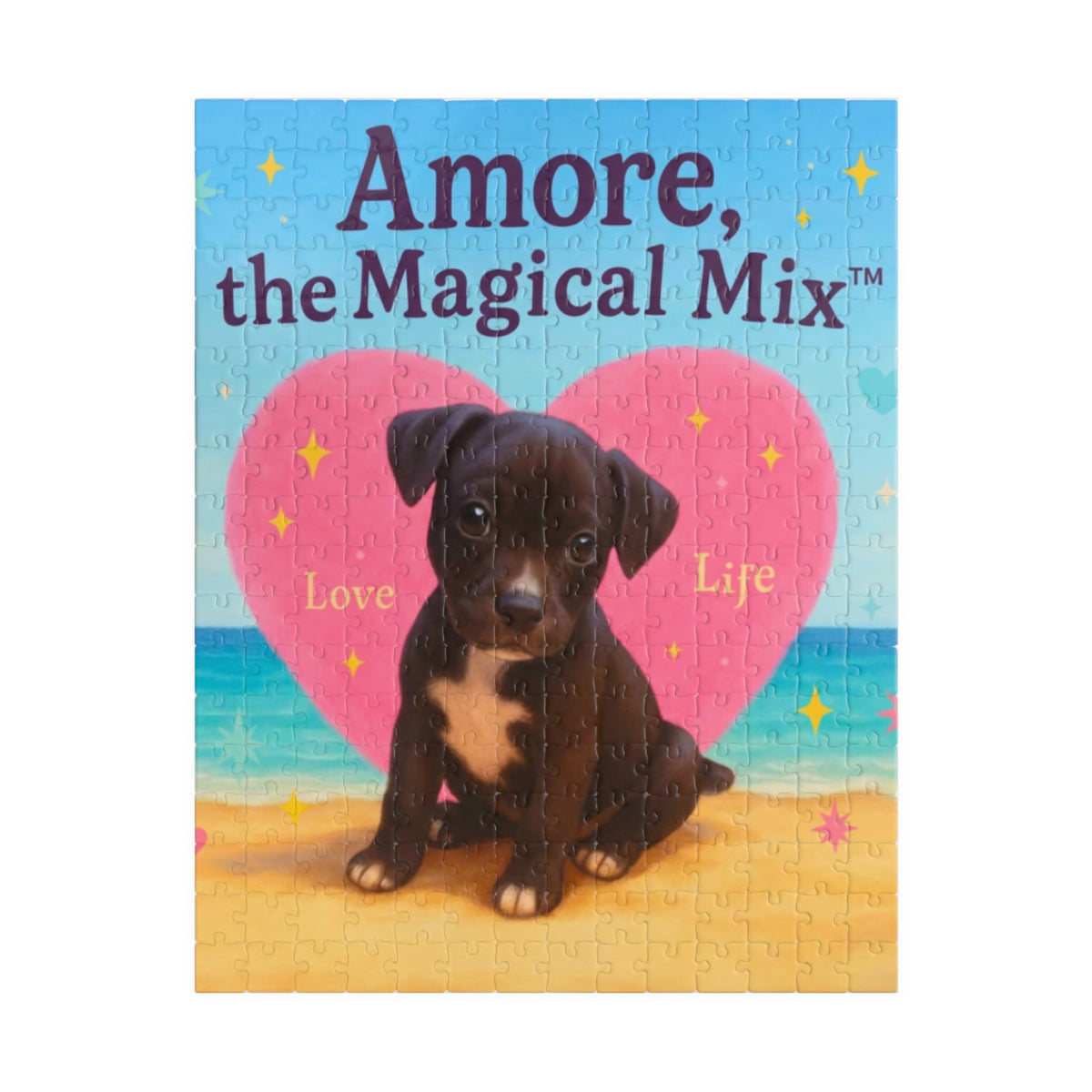 Puzzle 110-1014pc Amore the Magical Mix Children's Book Cover design