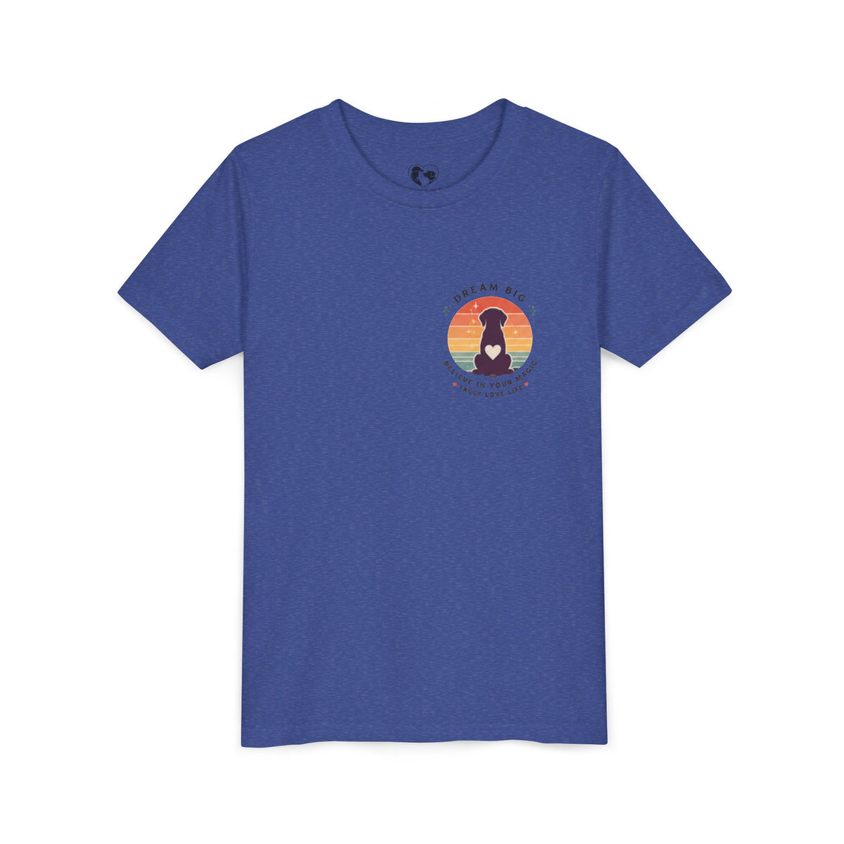 Unisex Youth Tee "Dream Big, Believe in Your Magic, Love Life" Retro Graphic