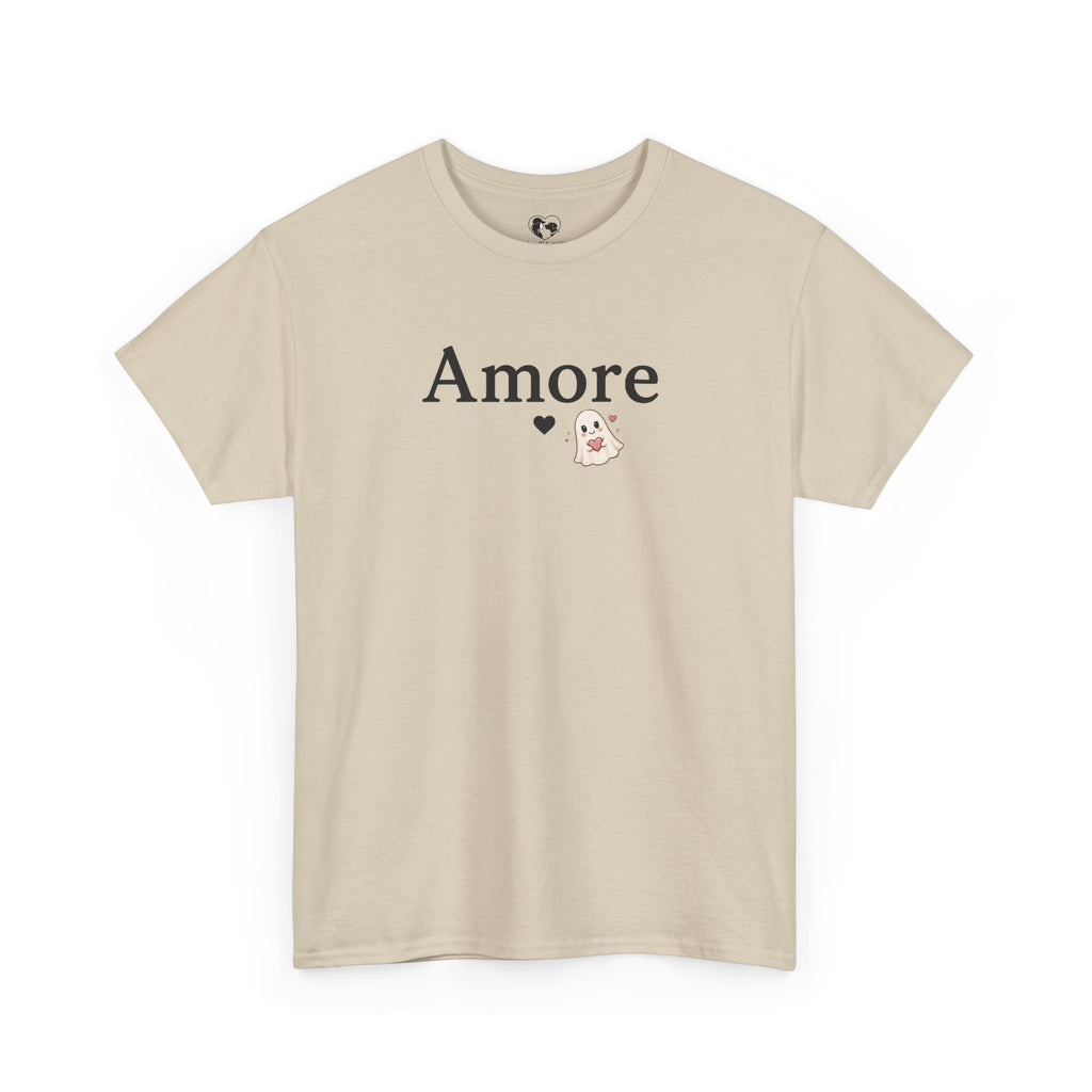 Women's Amore Halloween Icon Palm Trees & Pumpkin Spice Graphic T-Shirt