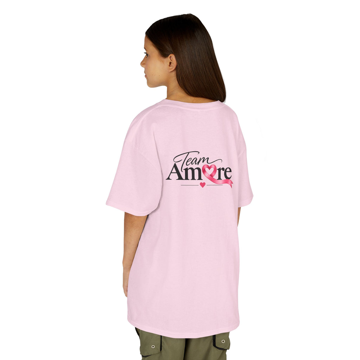 Kids Team Amore Heart Logo (Support Breast Cancer Awareness)