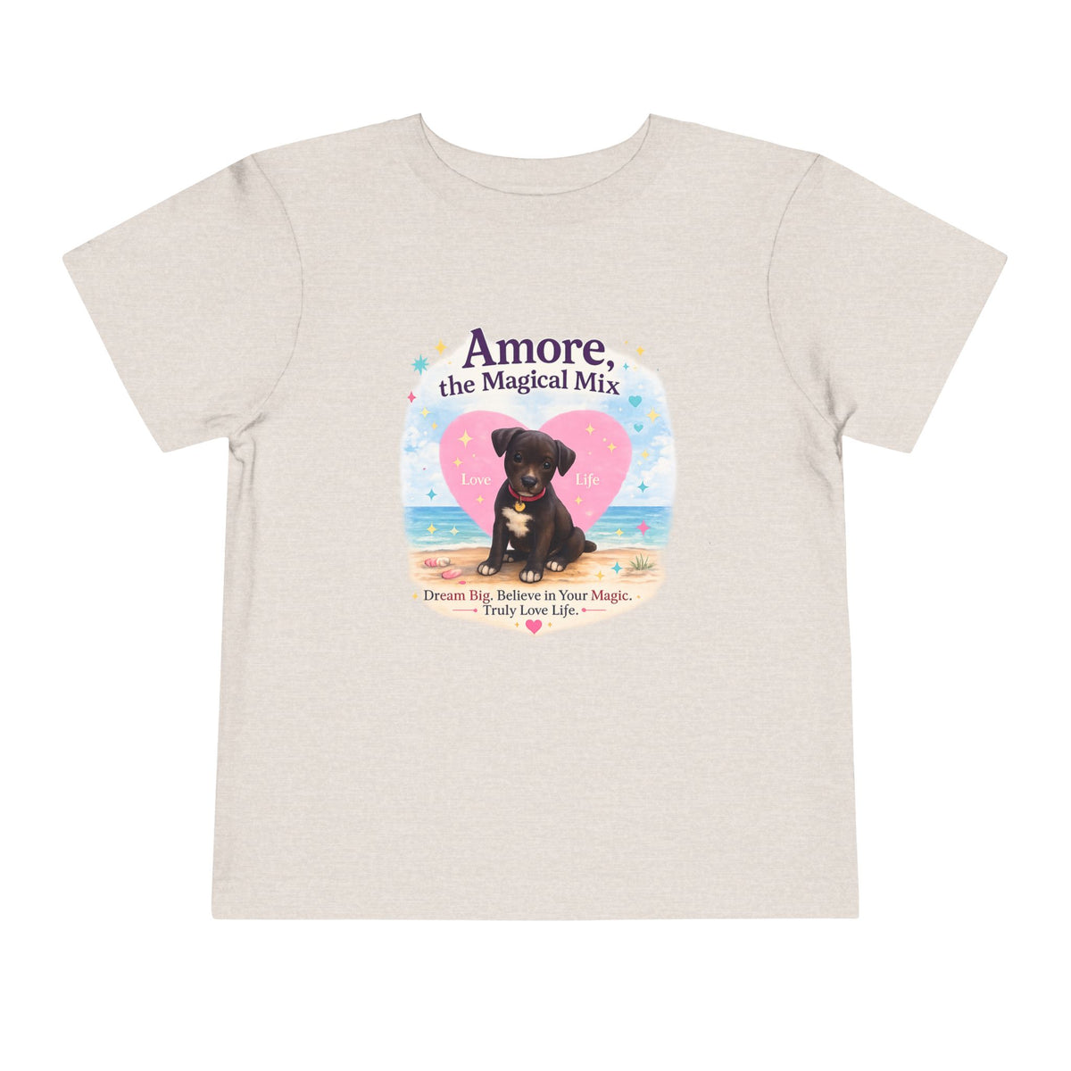 Toddler Tee "Amore the Magical Mix" Puppy Love Beach Shirt