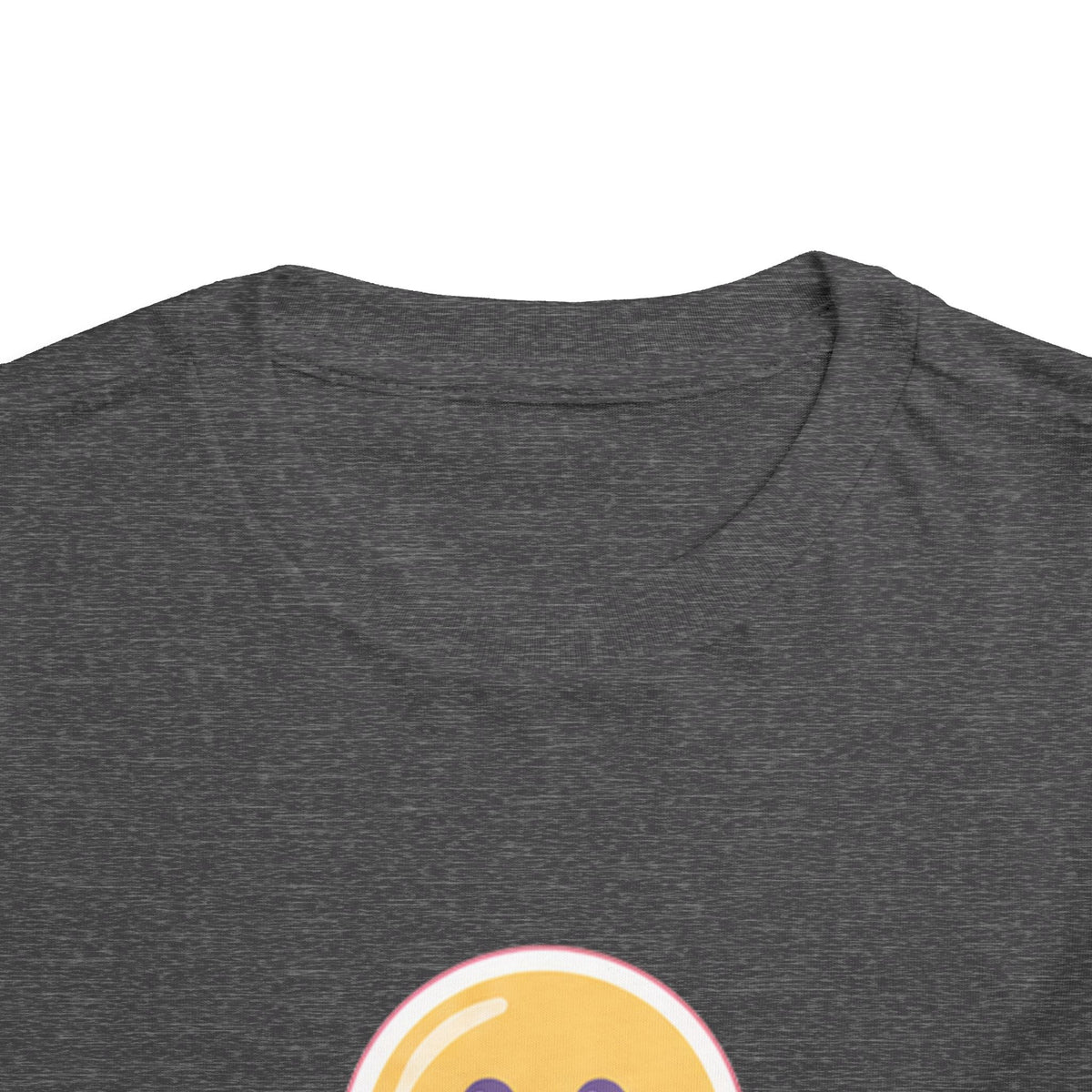 Toddler T-Shirt Smiley Face Be Happy. Be You. Backprint