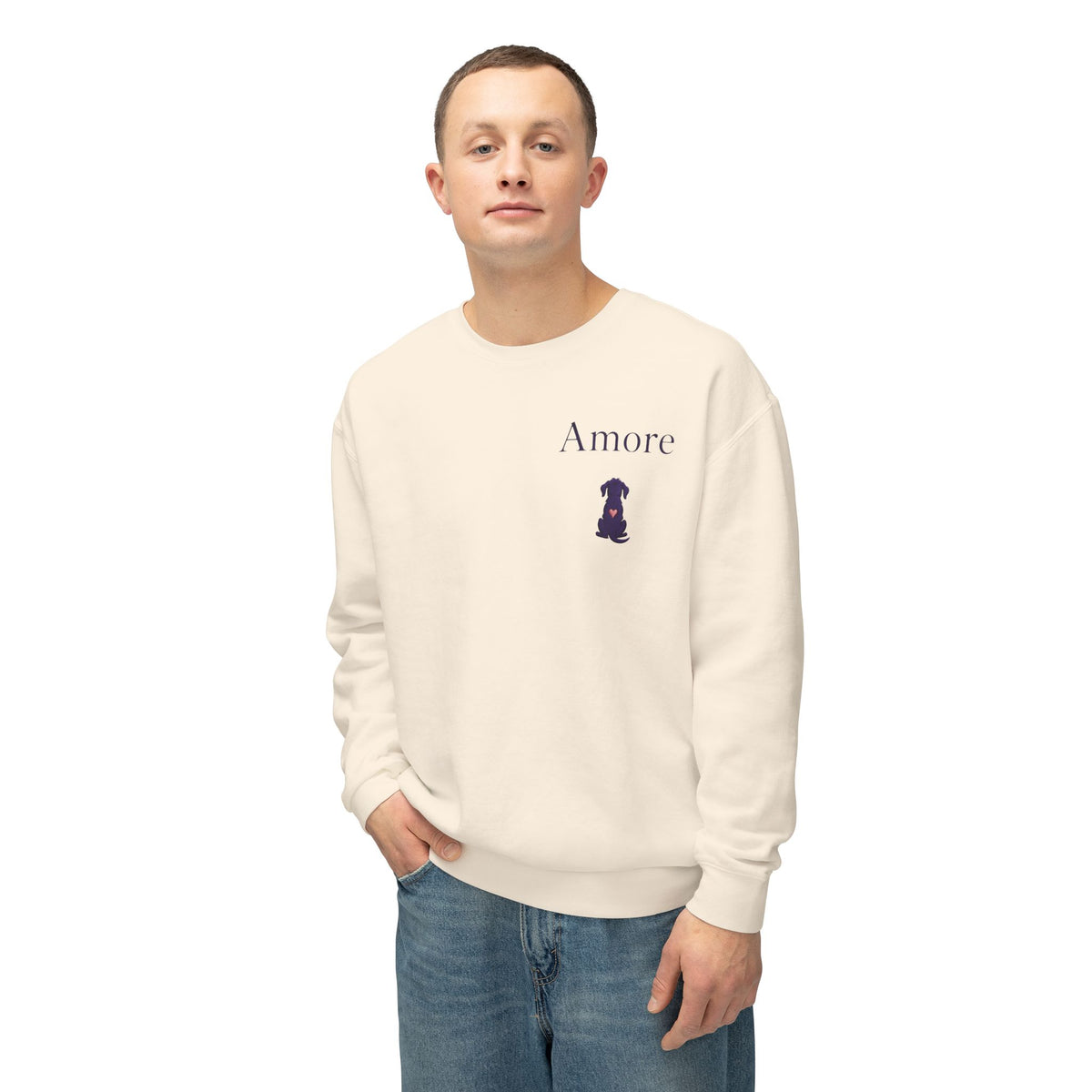 Adult Chase Sunsets Crewneck Sweatshirt Amore Silhouette Graphic