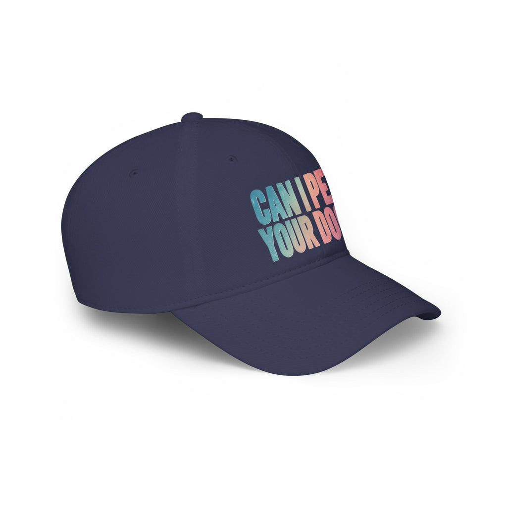 "Can I Pet Your Dog?" Low Profile Baseball Cap – Cute Pet Lover Hat