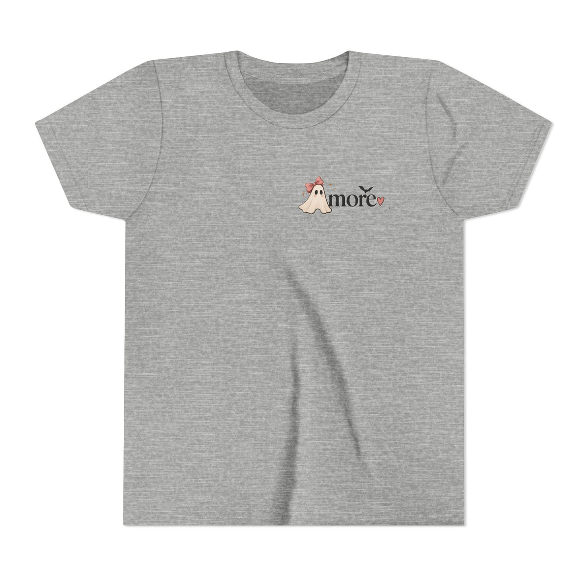 Youth Tee 'Amore' Puppy Ghost Graphic Shirt (Boo-tiful Pup Back)