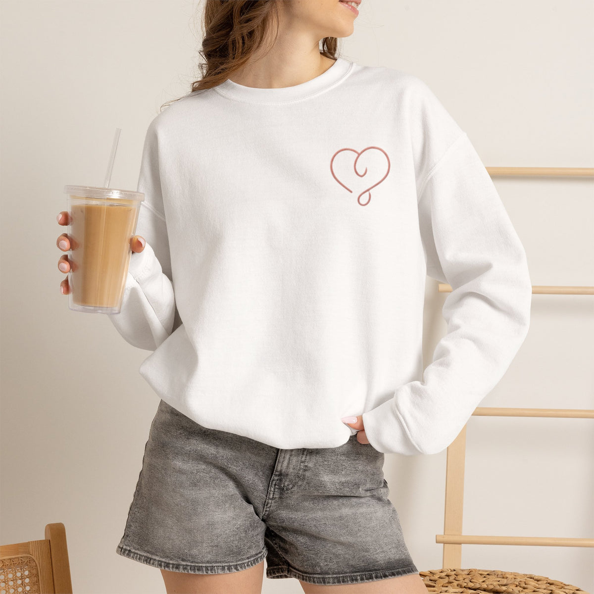 Women's Heart & Amore Valenti & Co. Crewneck Sweatshirt