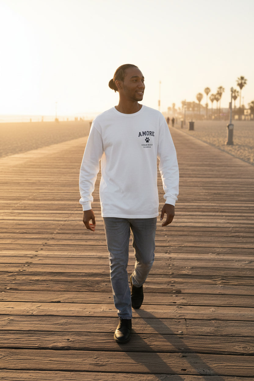 Adult Amore Venice Beach Long Sleeve Tee | Streetwear Graphic
