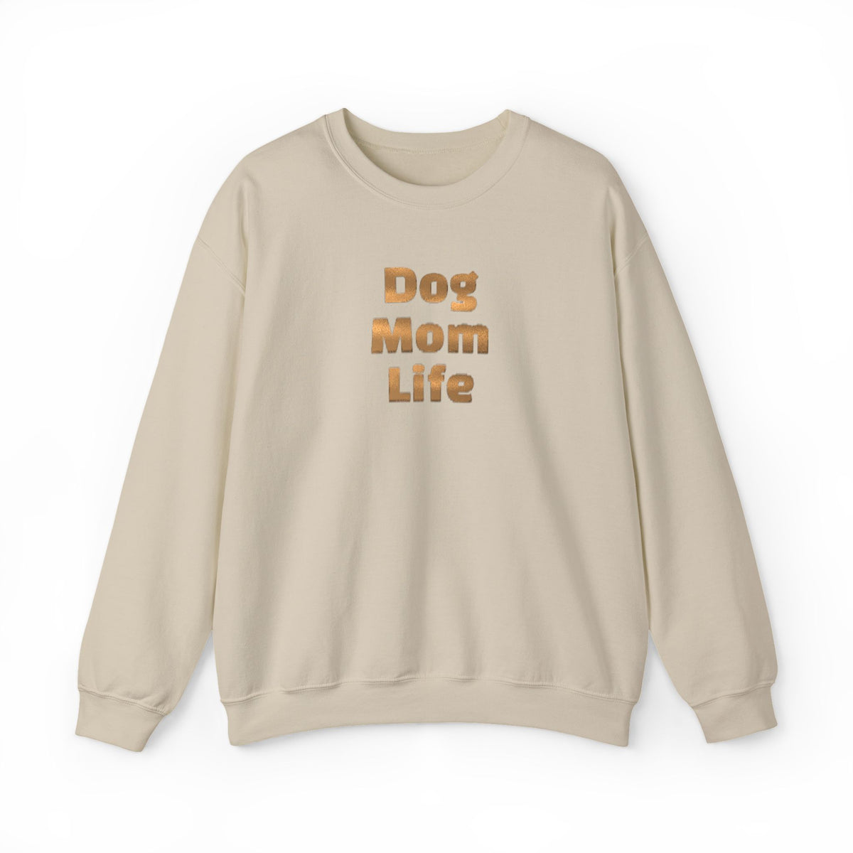 Metallic Dog Mom Life Crewneck Sweatshirt