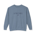 Amore Heart Lightweight Crewneck Sweatshirt Pullover
