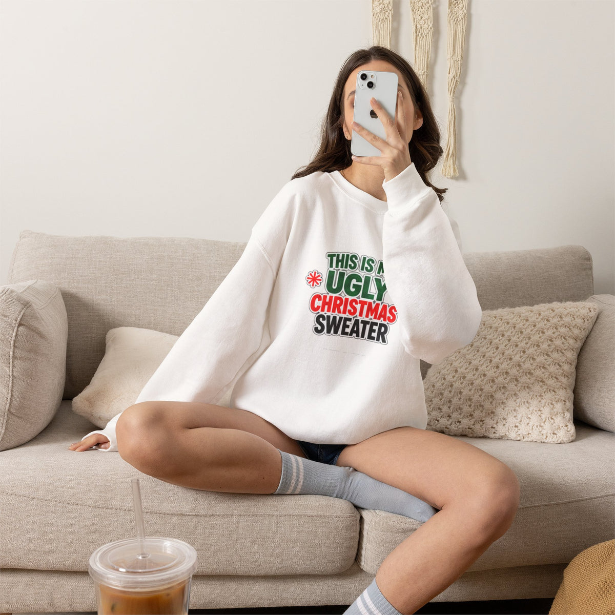 This Is My Ugly Christmas Sweater Crewneck Sweatshirt
