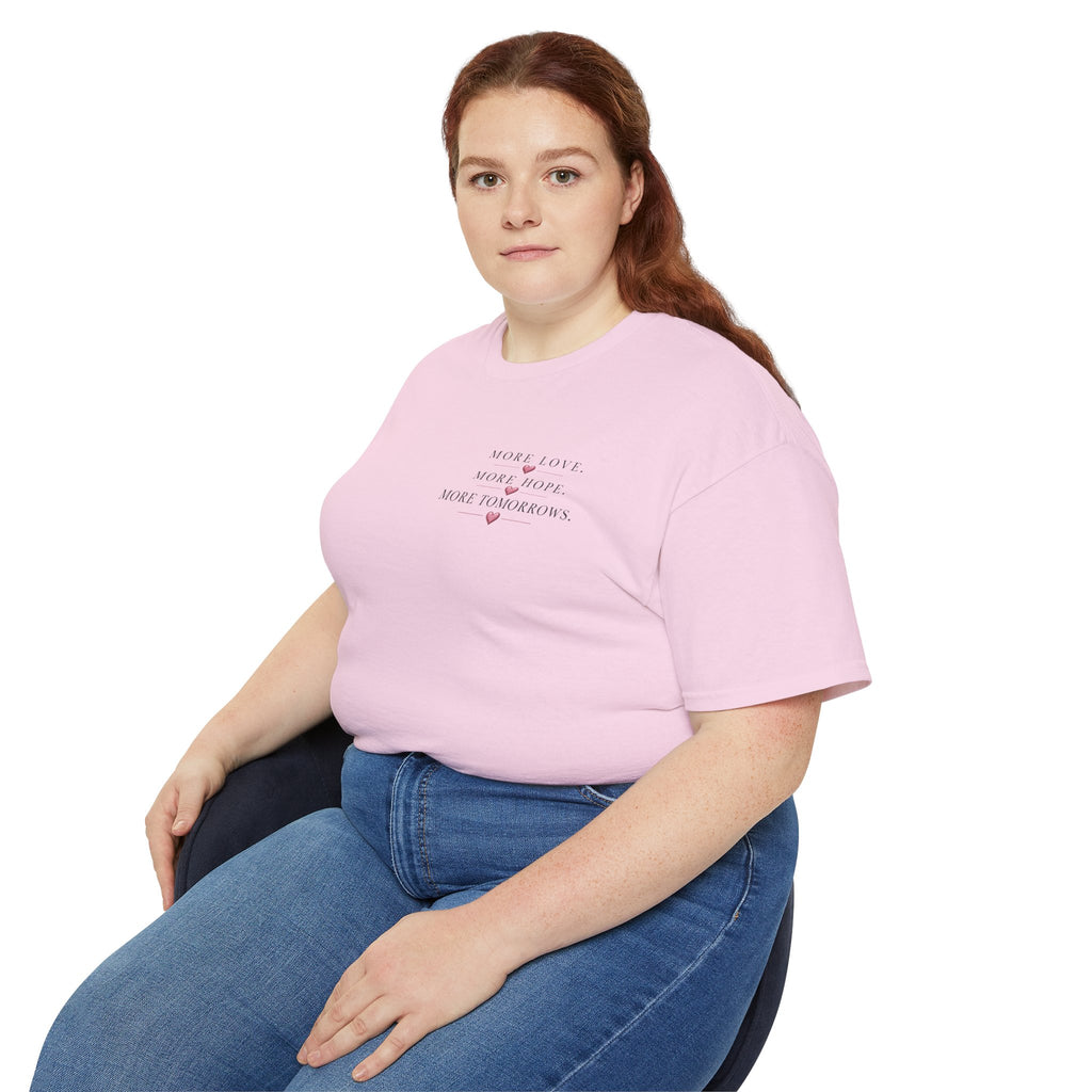 Team Amore Tee — "More Love, More Hope, More Tomorrow" Breast Cancer Awareness Shirt