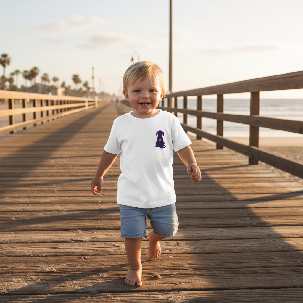 Toddler Amore the Magical Mix Silhouette Pup Tee