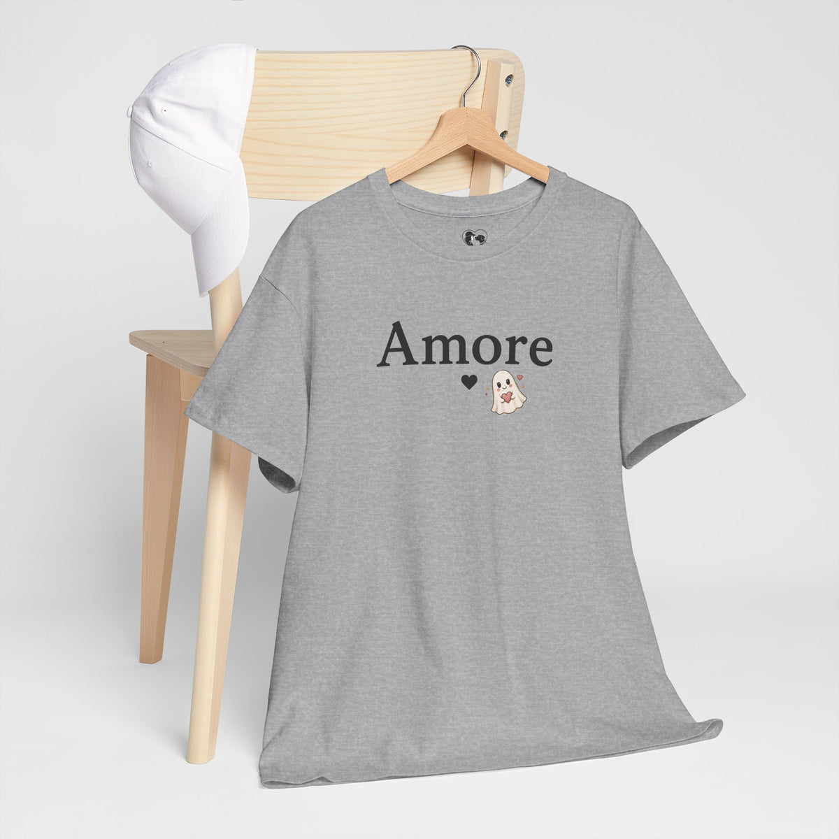 Women's Amore Halloween Icon Palm Trees & Pumpkin Spice Graphic T-Shirt