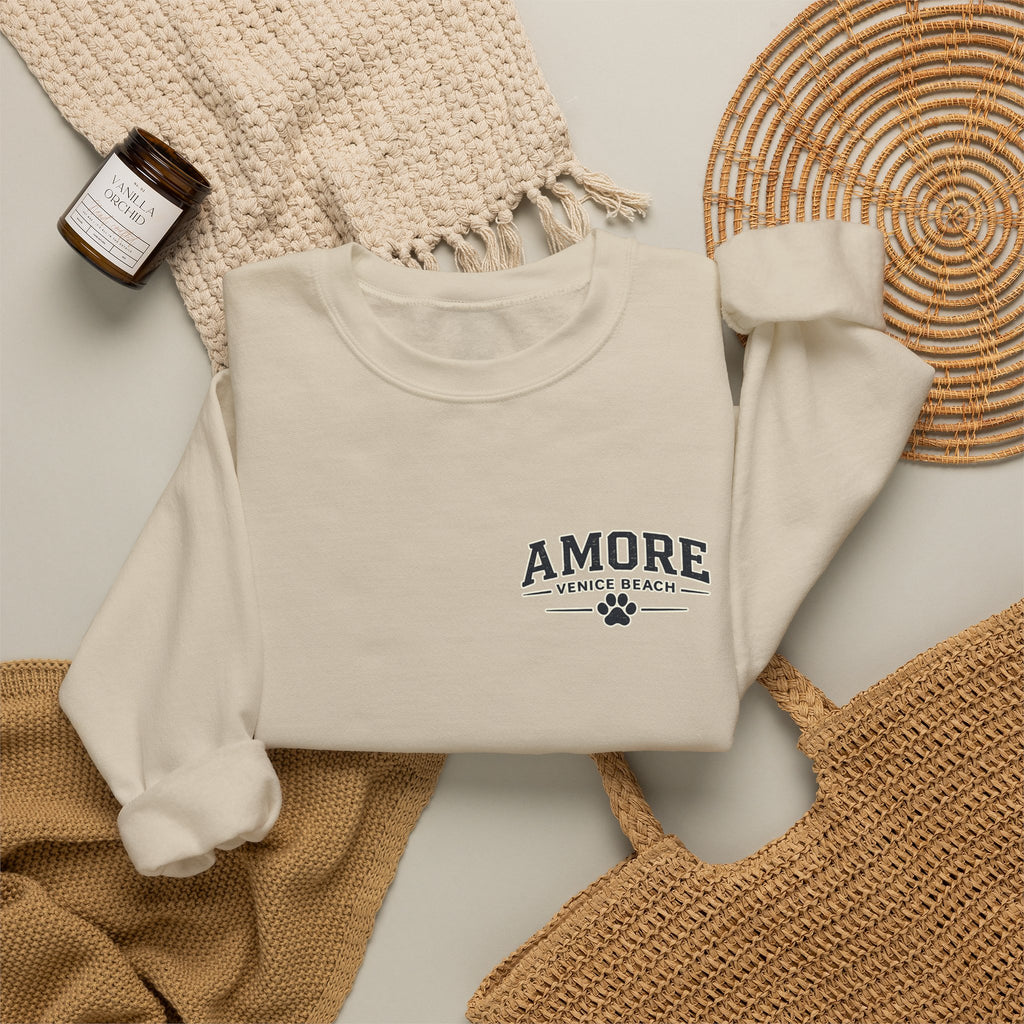 Unisex Adult Amore Venice Beach Sweatshirt |Streetwear Graphic