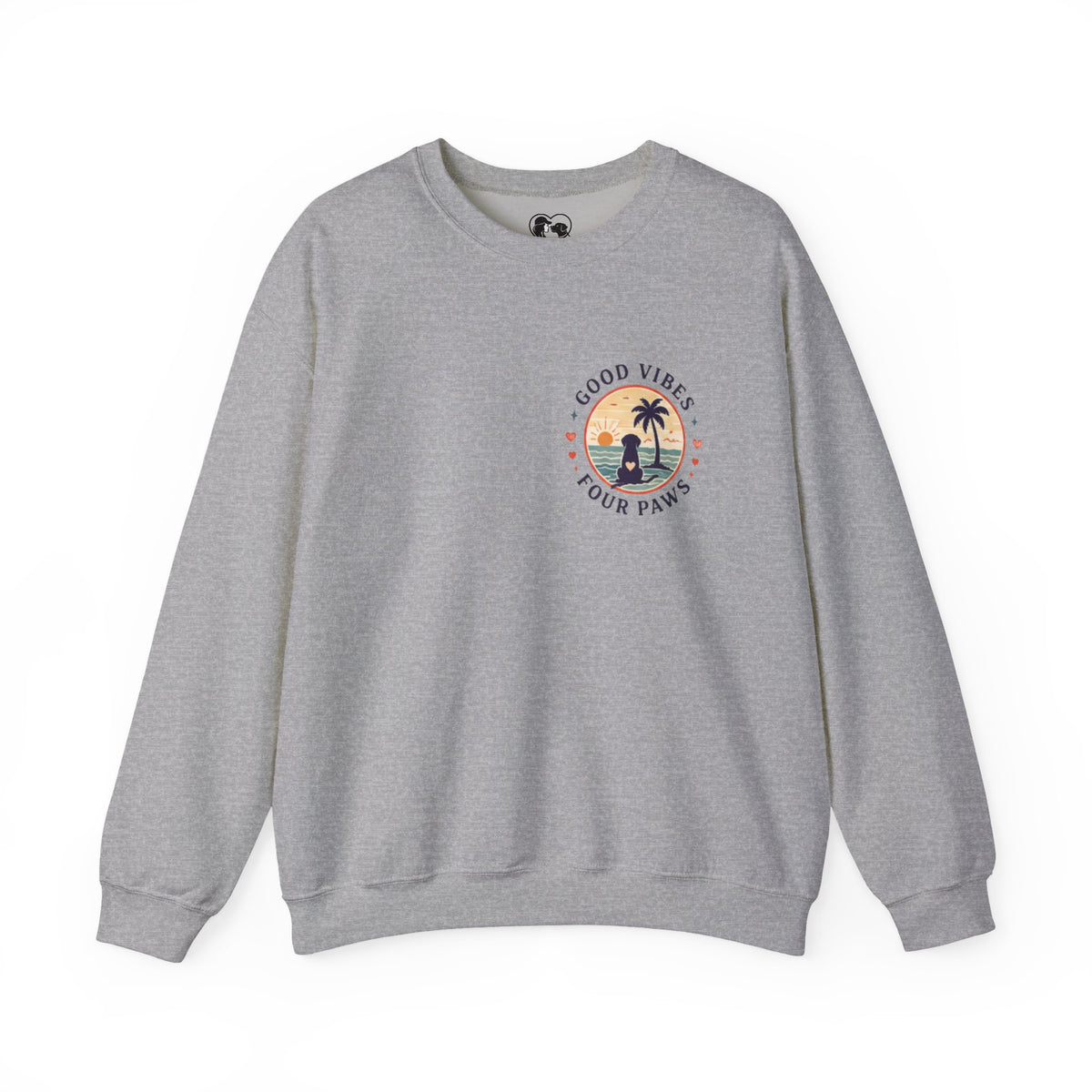 Unisex "Good Vibes" Crewneck Sweatshirt Keep It Simple Retro Camper Van