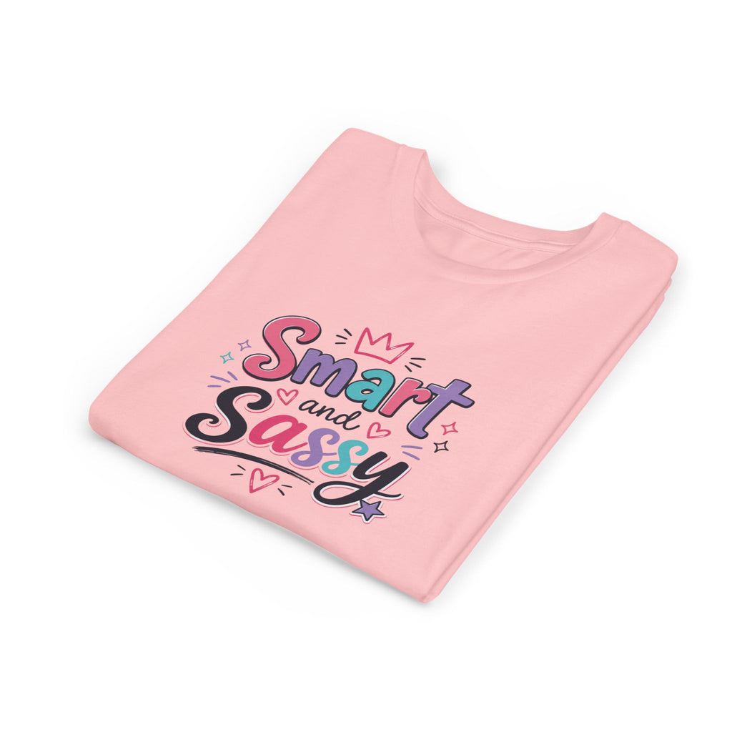 Youth Girls Smart and Sassy Pink & Purple Amore Graphic T-Shirt