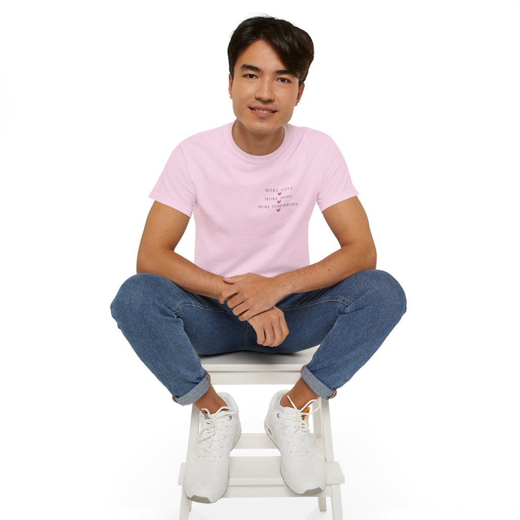 Team Amore Tee — "More Love, More Hope, More Tomorrow" Breast Cancer Awareness Shirt