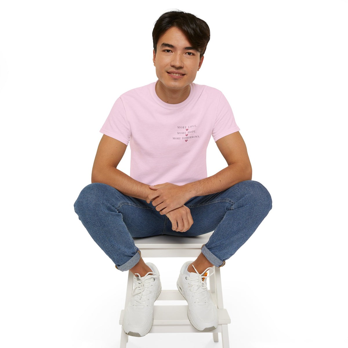 Team Amore Tee — "More Love, More Hope, More Tomorrow" Breast Cancer Awareness Shirt