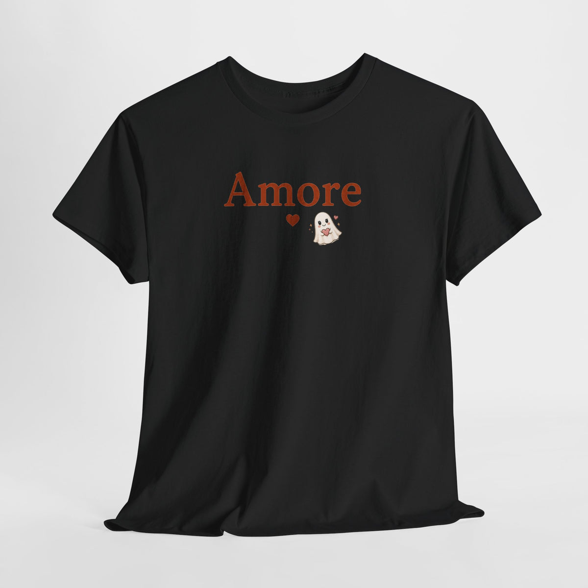 Women's Amore Halloween Icon Palm Trees & Pumpkin Spice Graphic T-Shirt