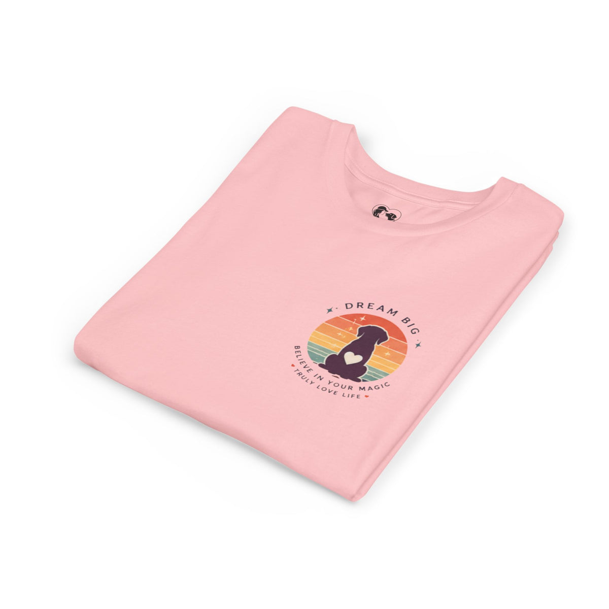 Unisex Youth Tee "Dream Big, Believe in Your Magic, Love Life" Retro Graphic