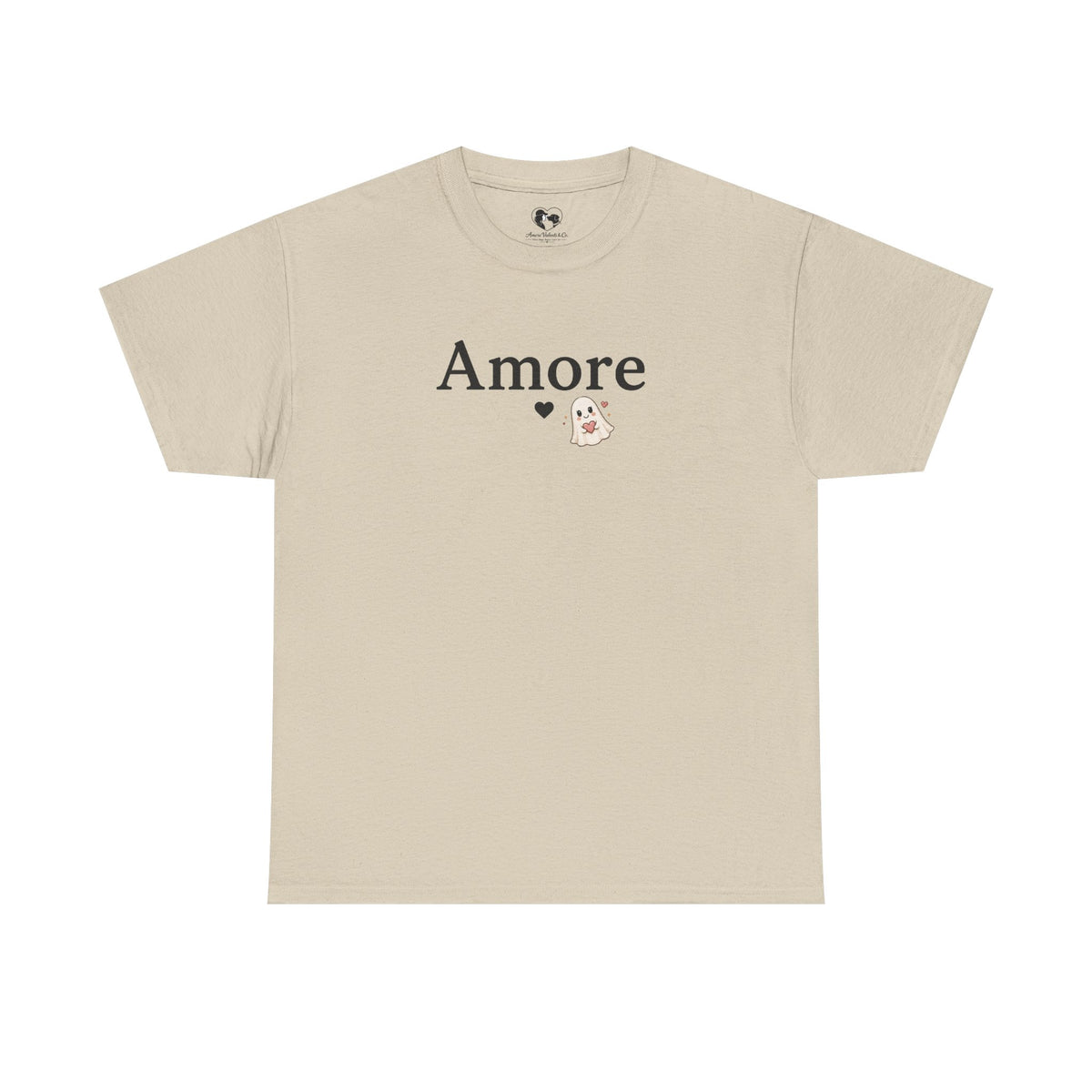 Women's Amore Halloween Icon Palm Trees & Pumpkin Spice Graphic T-Shirt