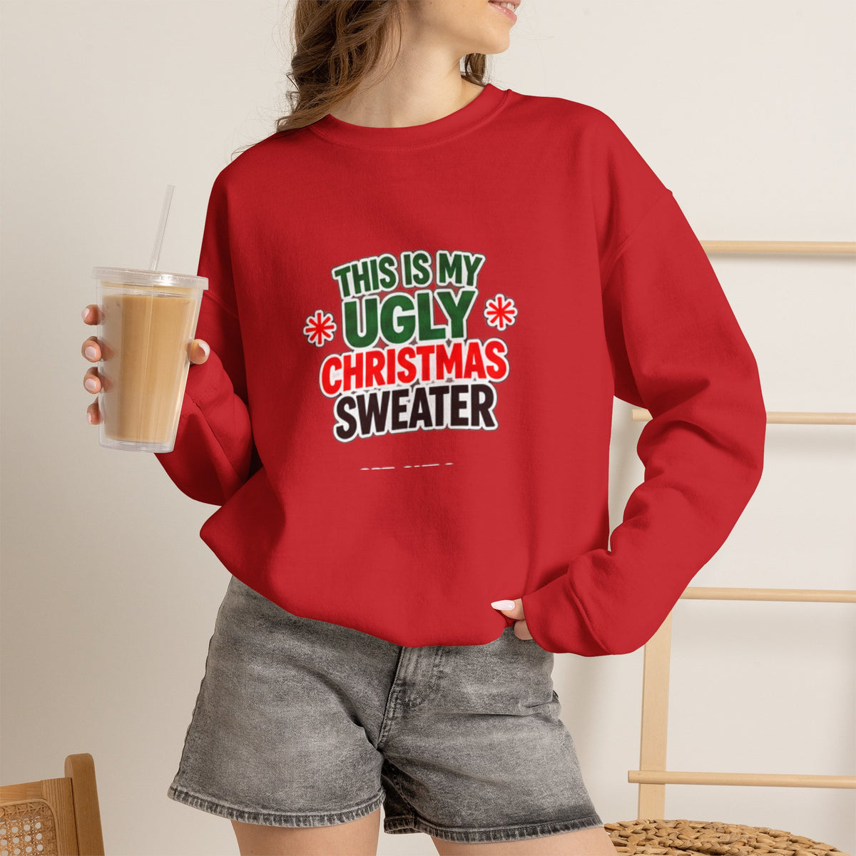 This Is My Ugly Christmas Sweater Crewneck Sweatshirt