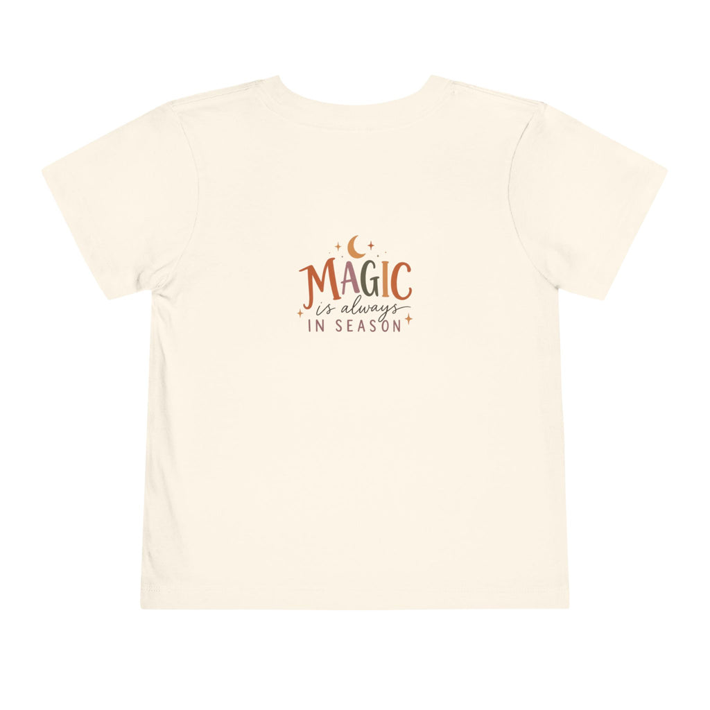 Toddler Tee "Magic Is Always In Season" Puppy & Moon Graphic