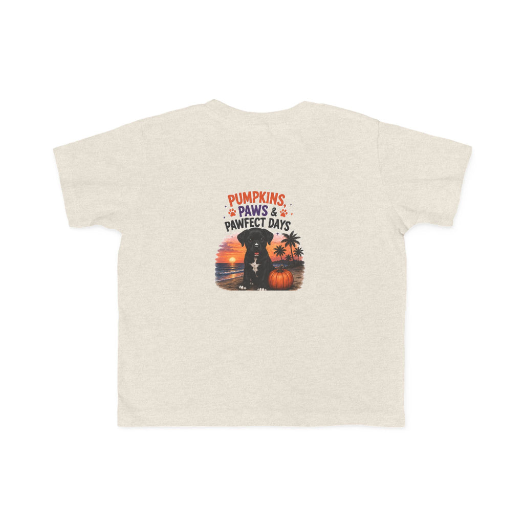 Amore Halloween Pumpkin Beach Sunset Graphic Toddler T-Shirt