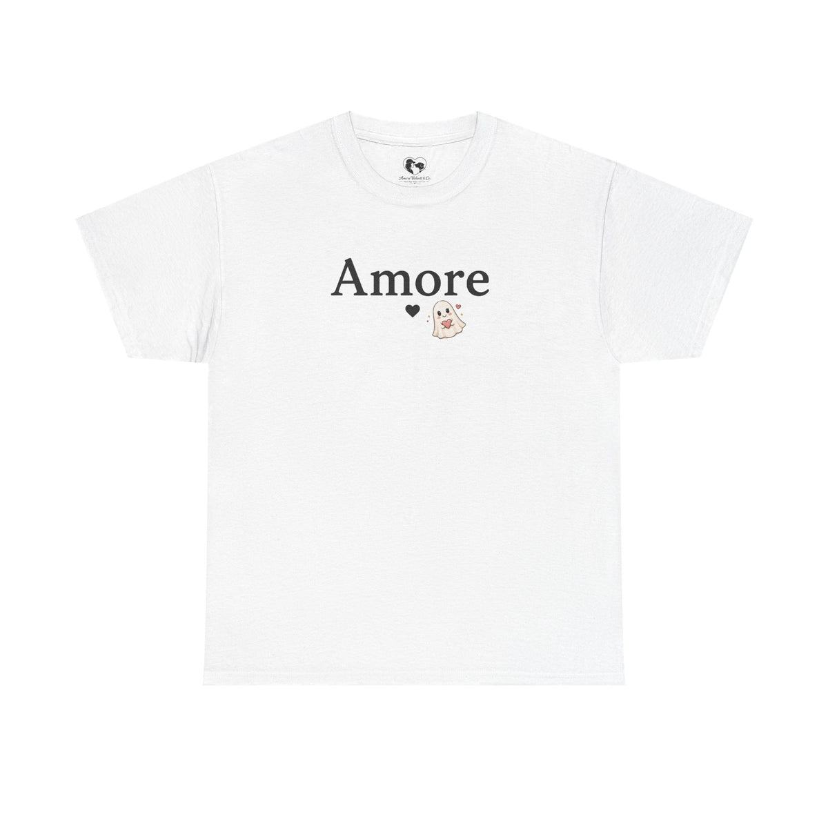 Women's Amore Halloween Icon Palm Trees & Pumpkin Spice Graphic T-Shirt