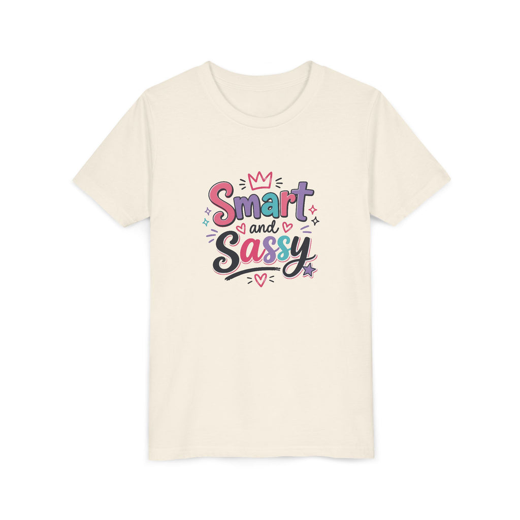 Youth Girls Smart and Sassy Pink & Purple Amore Graphic T-Shirt