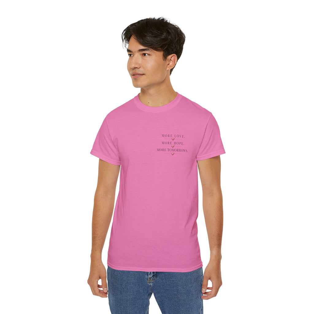 Team Amore Tee — "More Love, More Hope, More Tomorrow" Breast Cancer Awareness Shirt