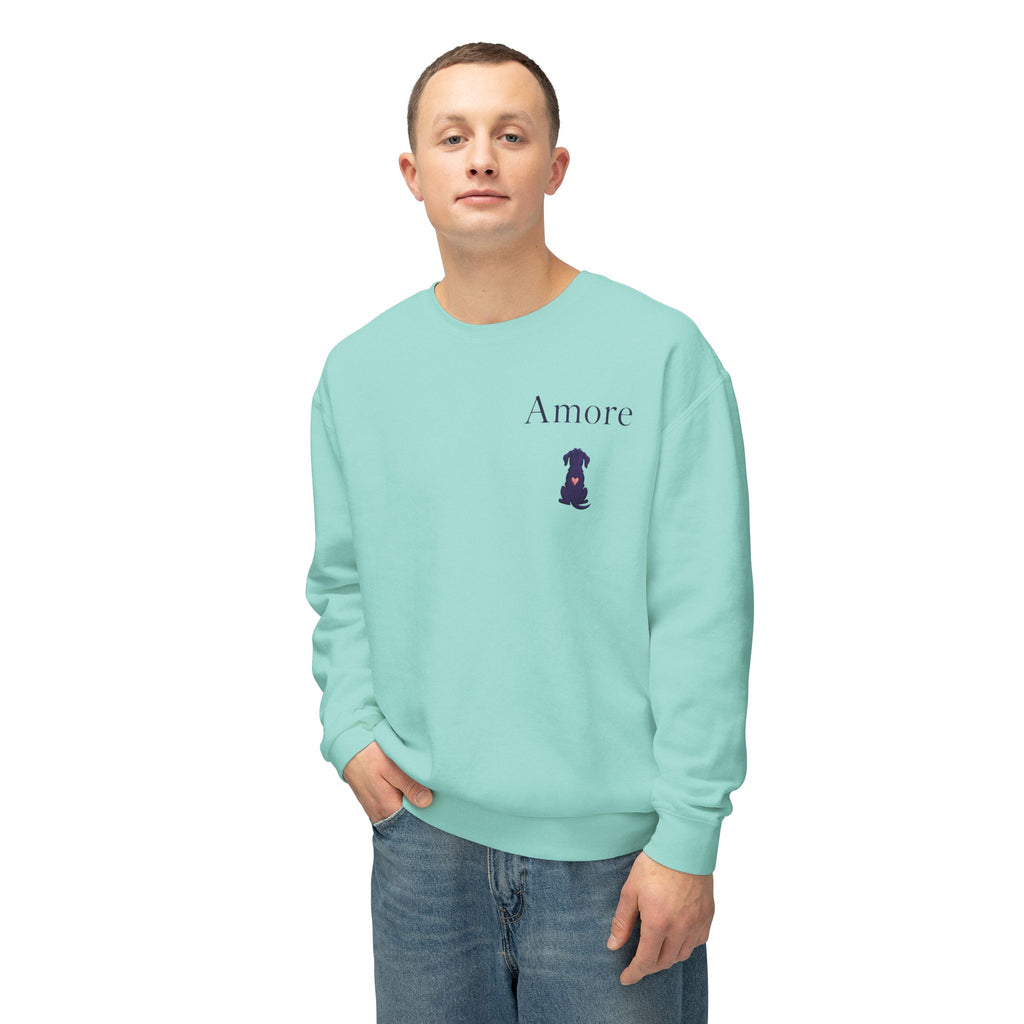 Adult Chase Sunsets Crewneck Sweatshirt Amore Silhouette Graphic