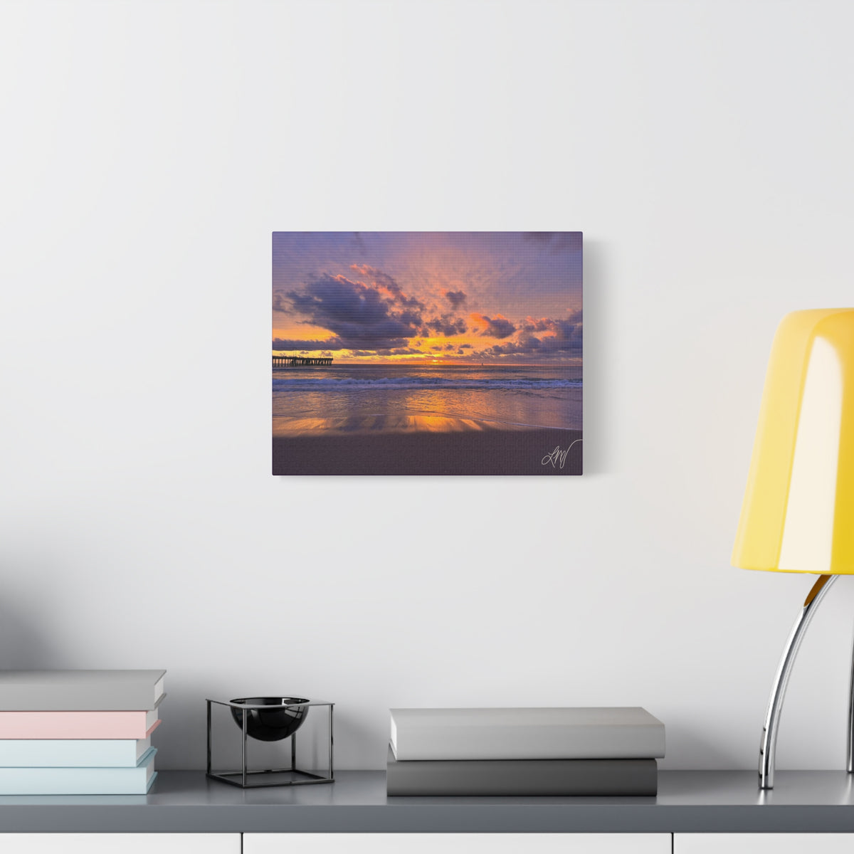 Sunset Beach Canvas Print - Matte Stretched Wall Art