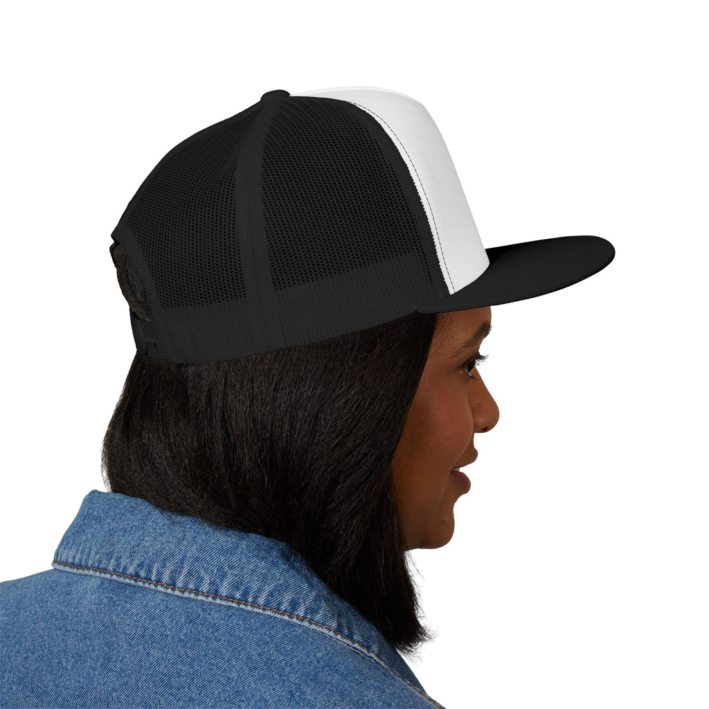 Amore Heart Trucker Hat – Vintage Script Snapback Cap