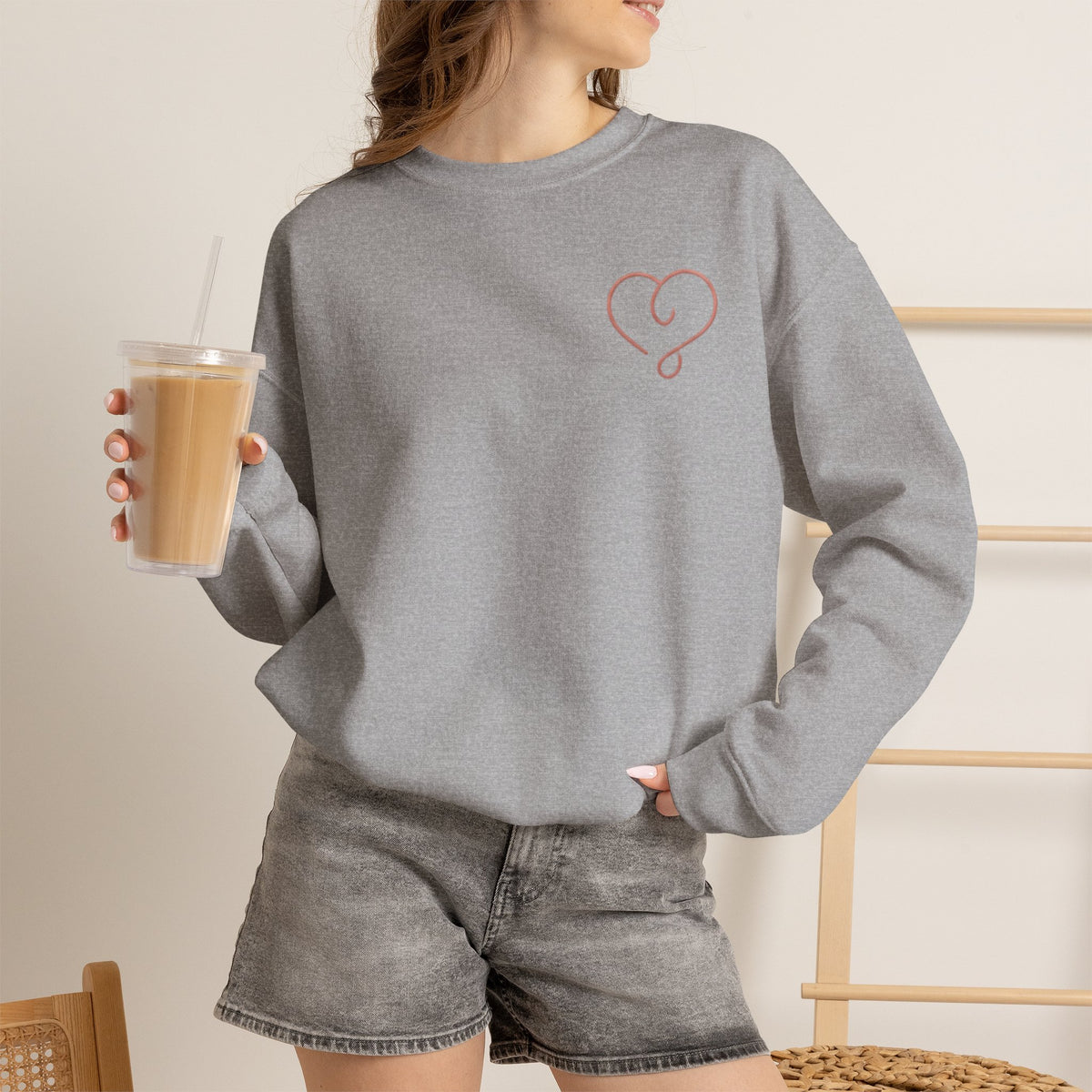Women's Heart & Amore Valenti & Co. Crewneck Sweatshirt