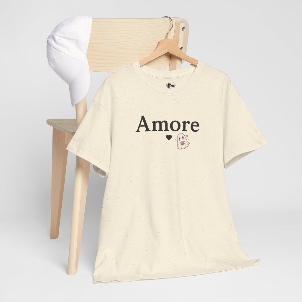 Women's Amore Halloween Icon Palm Trees & Pumpkin Spice Graphic T-Shirt