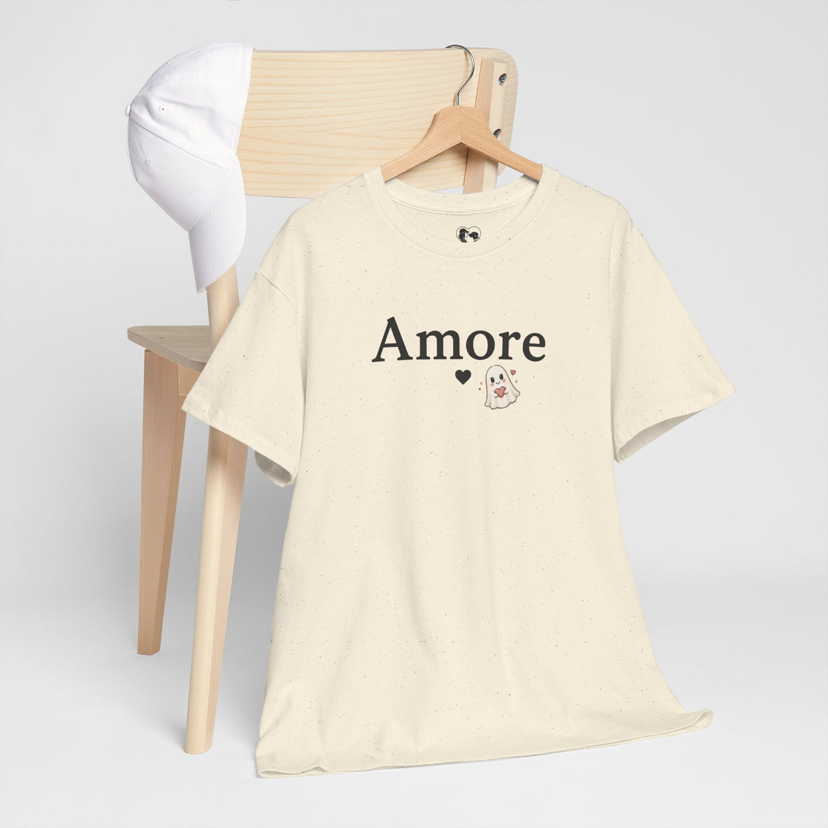Women's Amore Halloween Icon Palm Trees & Pumpkin Spice Graphic T-Shirt