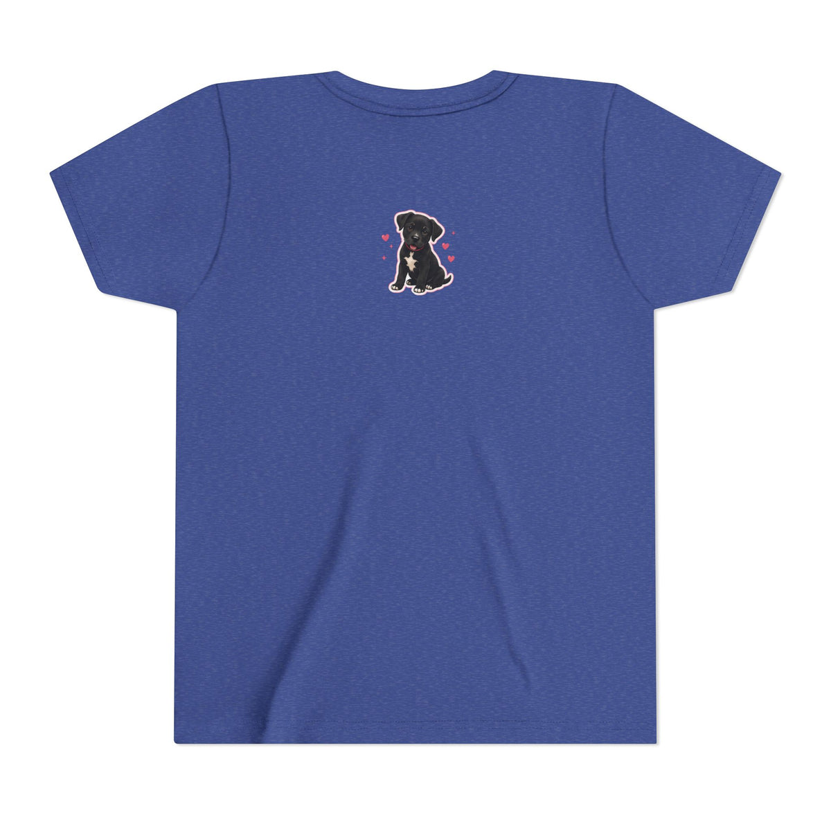 Youth Colorful "Team Amore" with Heart & Puppy Graphic T-Shirt