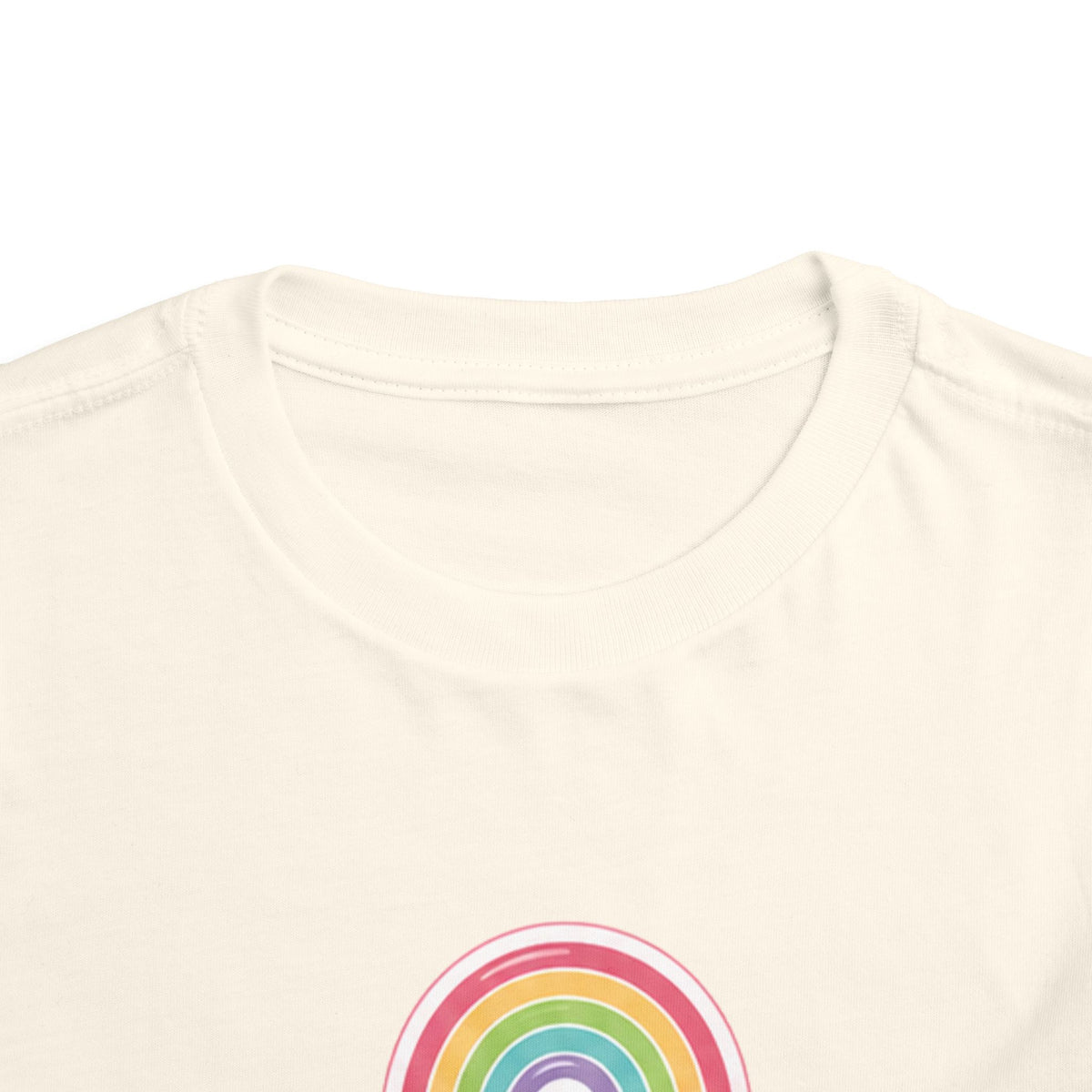 Toddler Rainbow with Heart Clouds T-Shirt