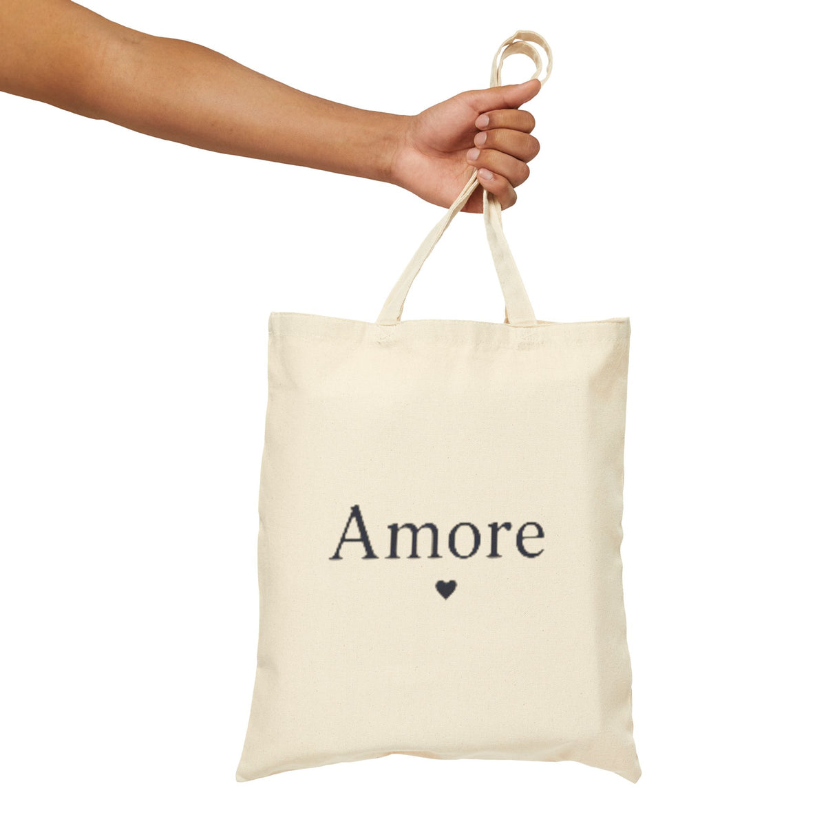 Amore Heart Canvas Tote Bag – Everyday Coastal Essential