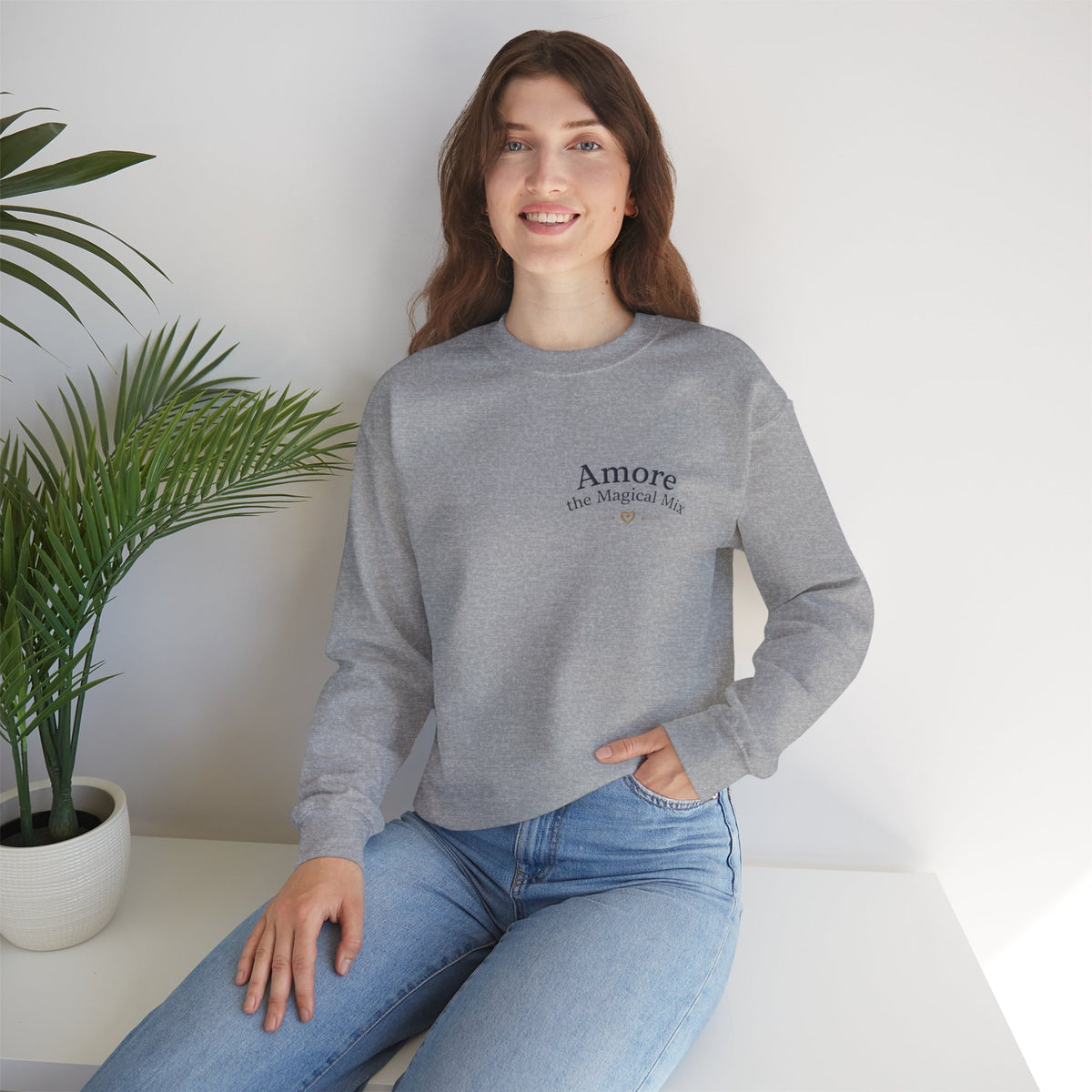Women's Amore Magical Mix Crewneck Sweatshirt Heart Dreamer Design