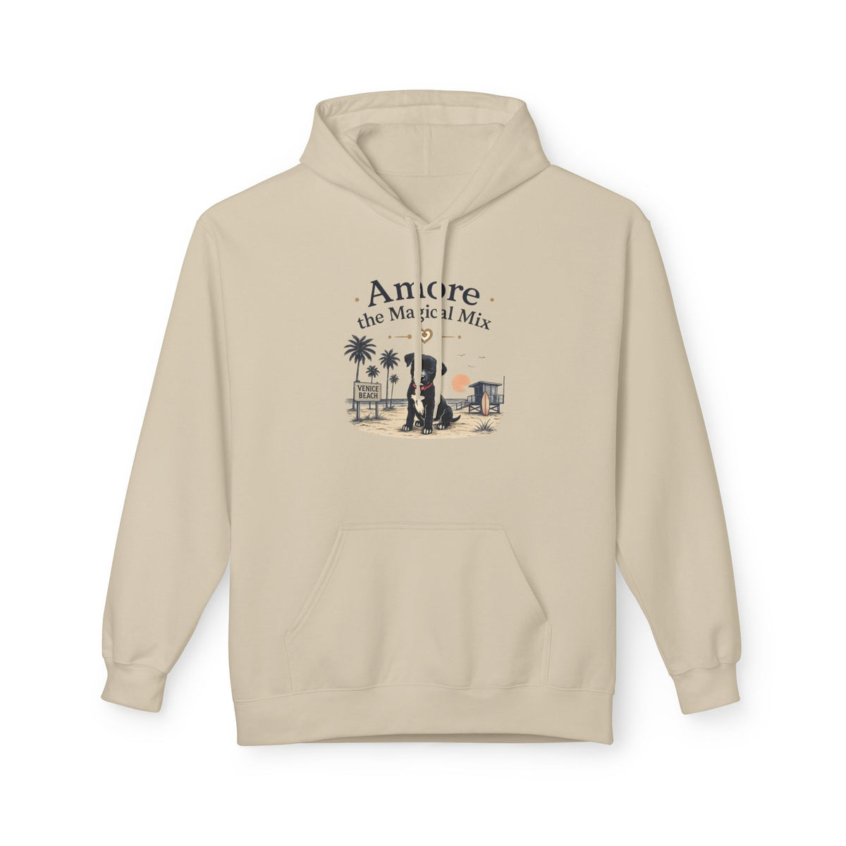 Adult Venice Beach "Amore the Magical Mix" Hoodie Sunset Surf Graphic