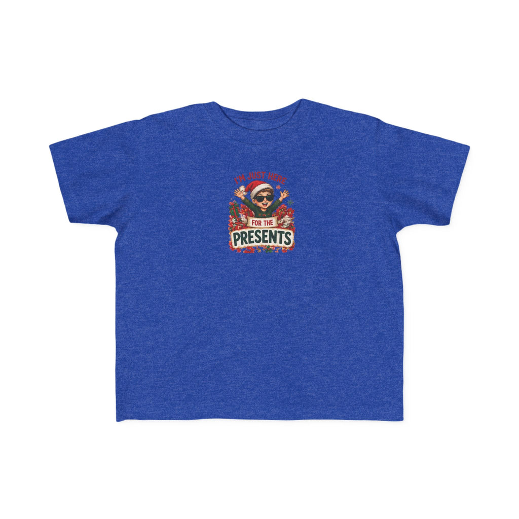 Toddler Christmas Tee “I’m Just Here for the Presents”