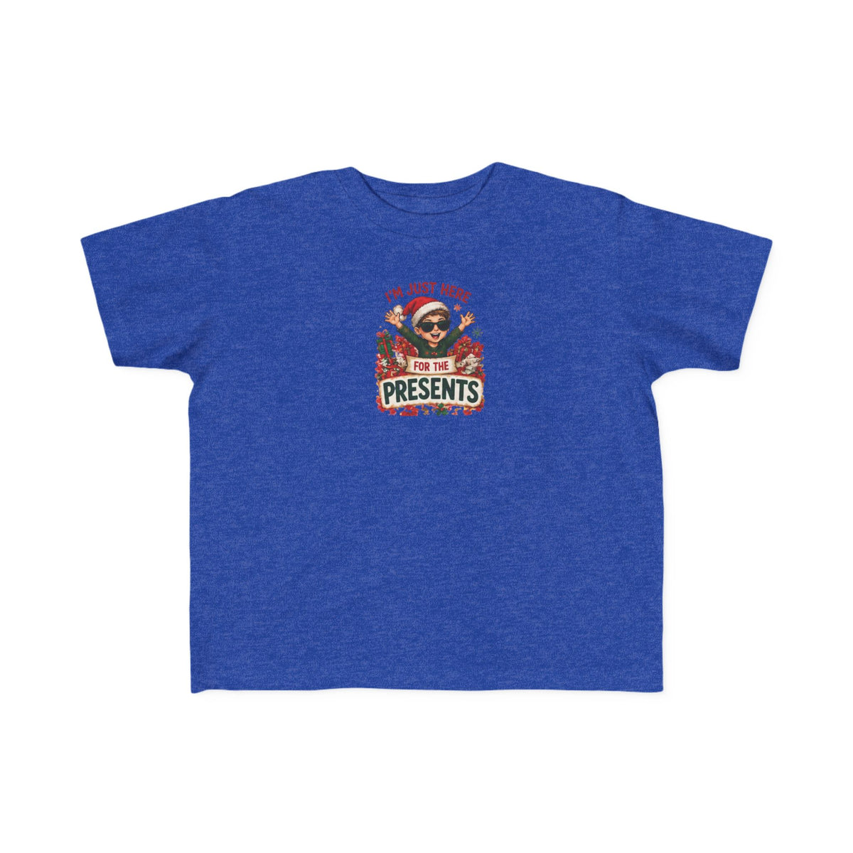 Toddler Christmas Tee “I’m Just Here for the Presents”