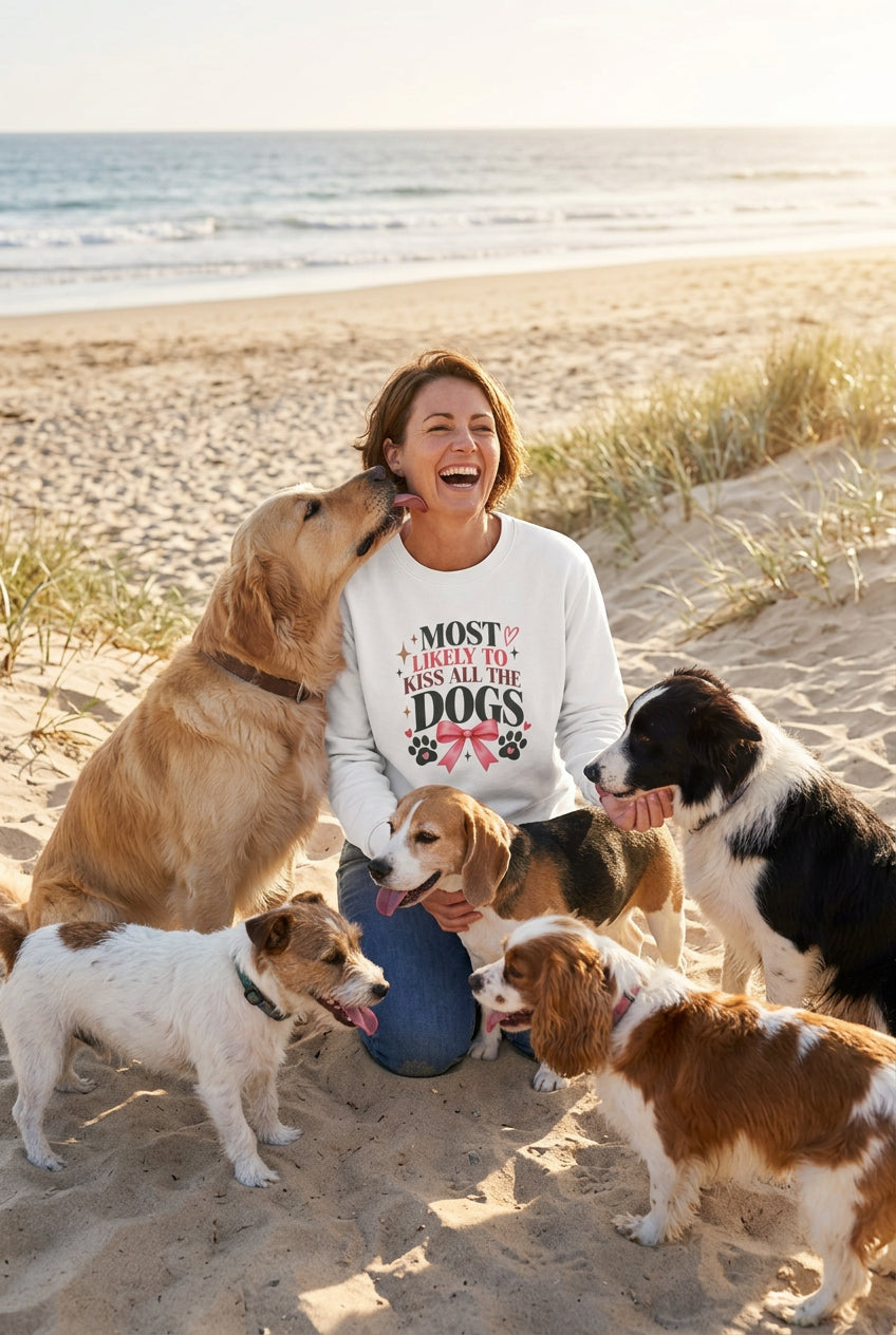 Most Likely to Kiss All the Dogs Sweatshirt