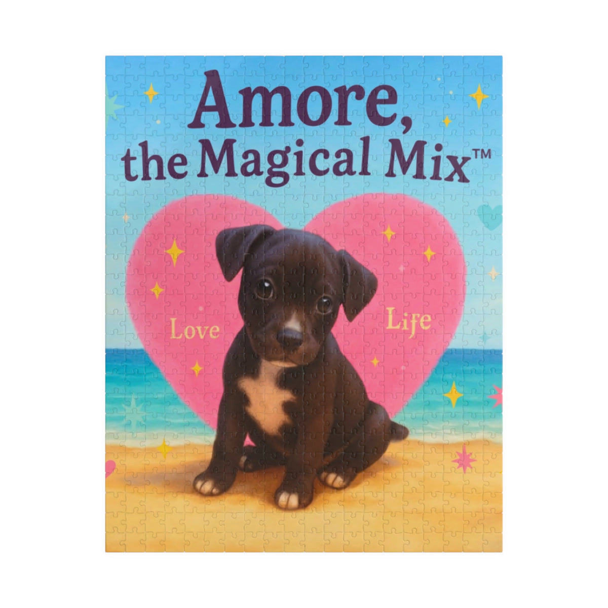 Puzzle 110-1014pc Amore the Magical Mix Children's Book Cover design