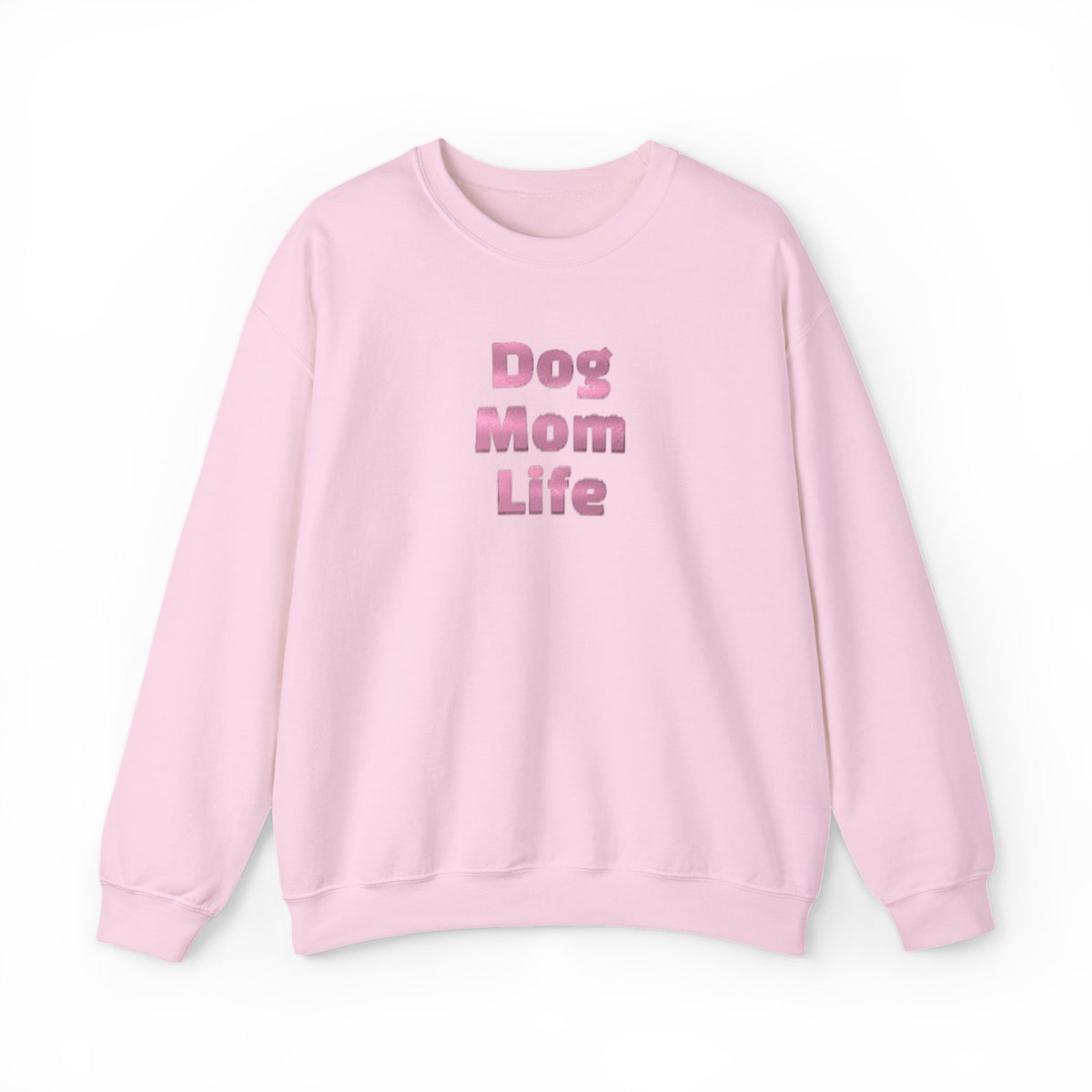 Metallic Dog Mom Life Crewneck Sweatshirt